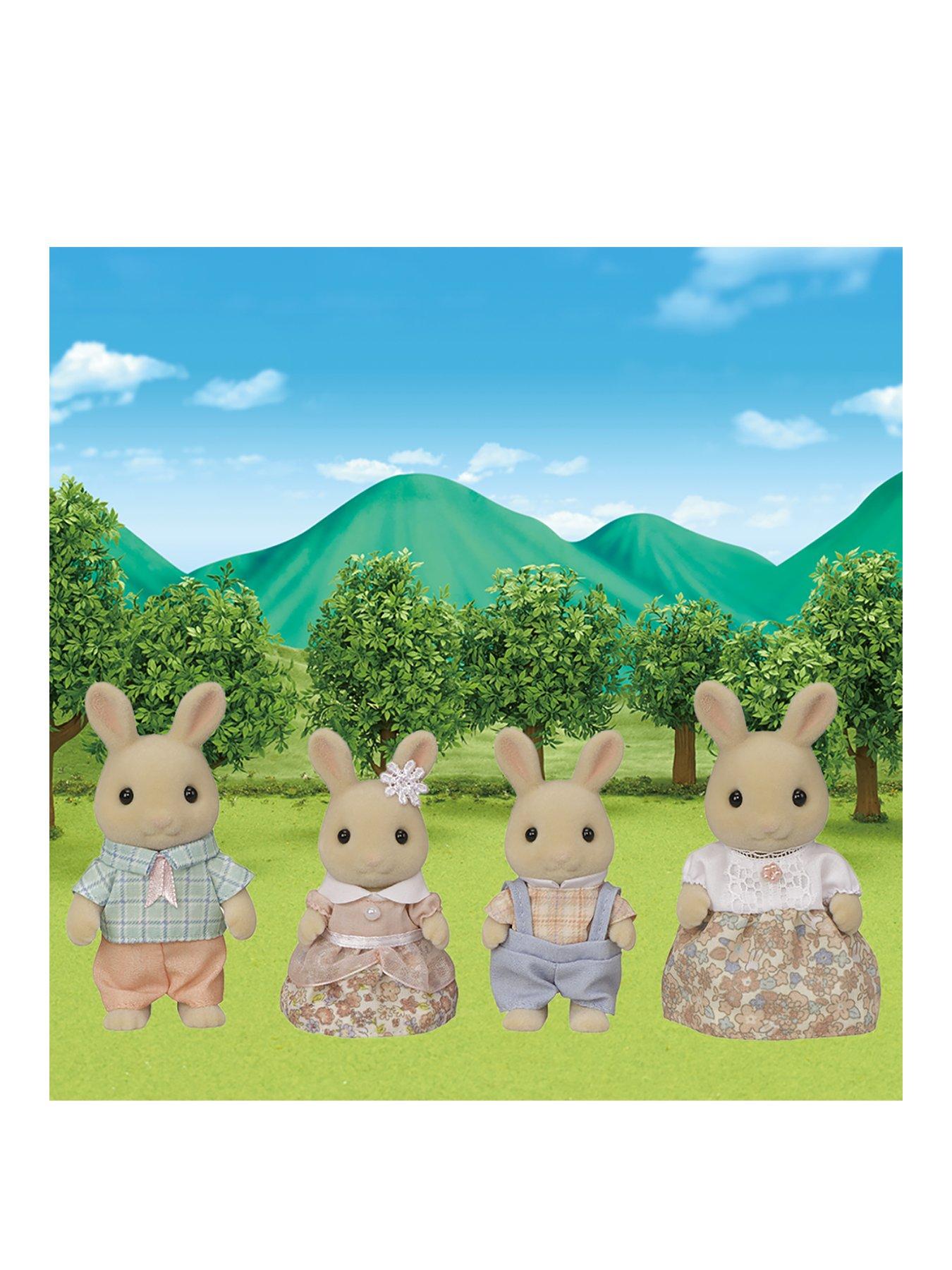 Sylvanian milk hot sale rabbit family