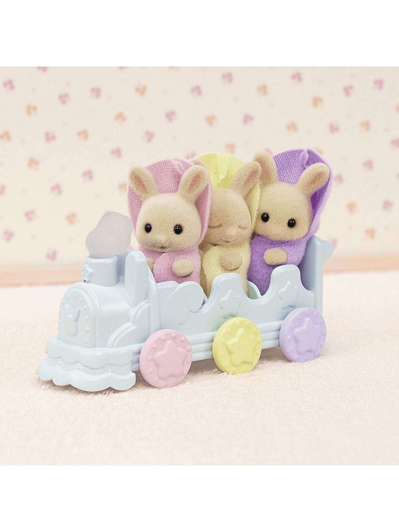Image 4 of 4 of Sylvanian Families Triplets Baby Bathtime Set - Featuring the Tiny Milk Rabbit Triplets