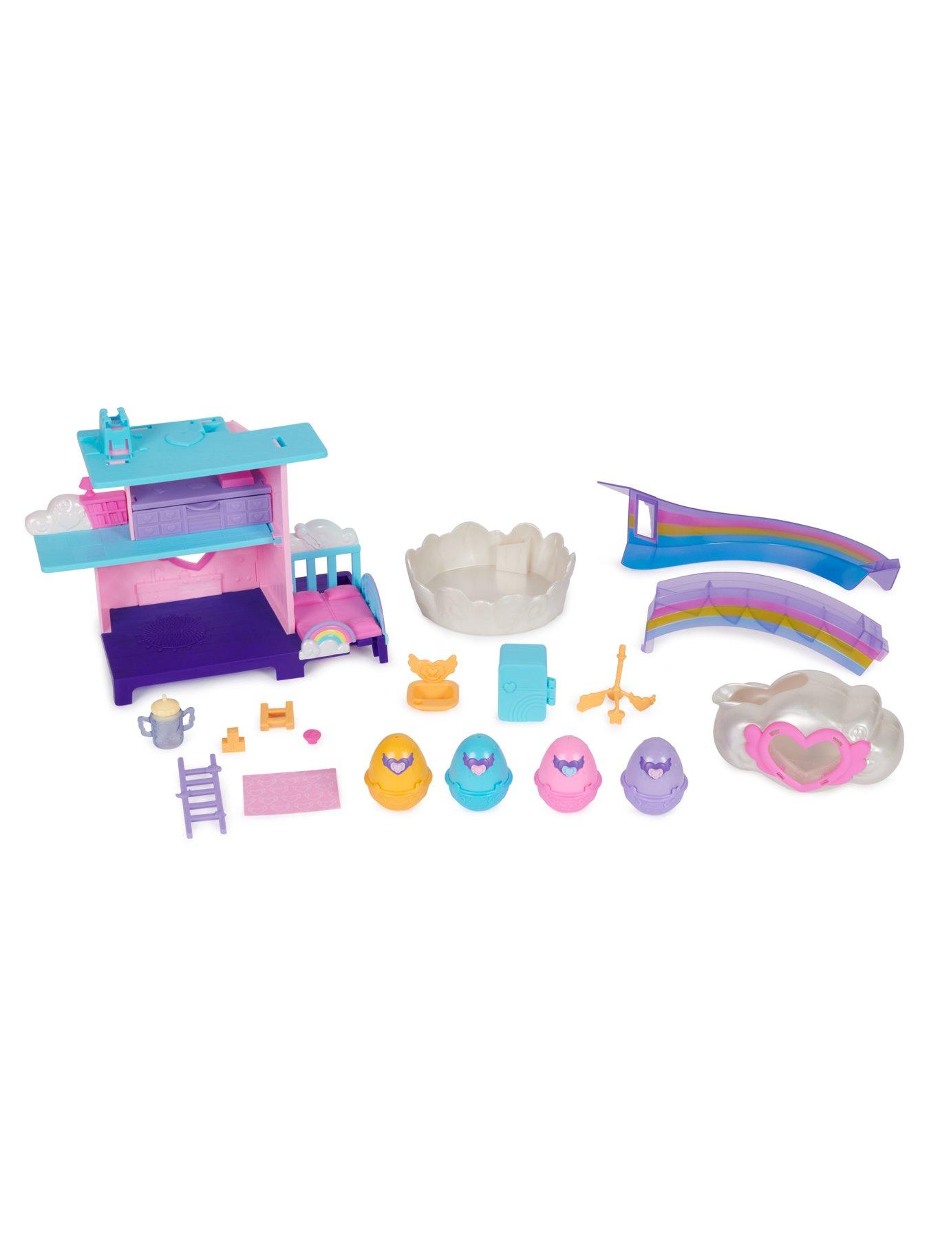 Hatchimals Alive HatchiNursery Playset with 4 Mini Figures in Self