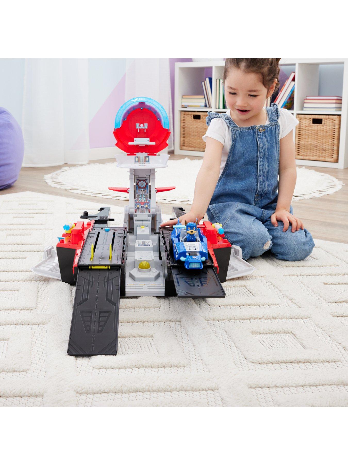 Paw Patrol The Mighty Movie Aircraft Carrier HQ Playset | Very.co.uk