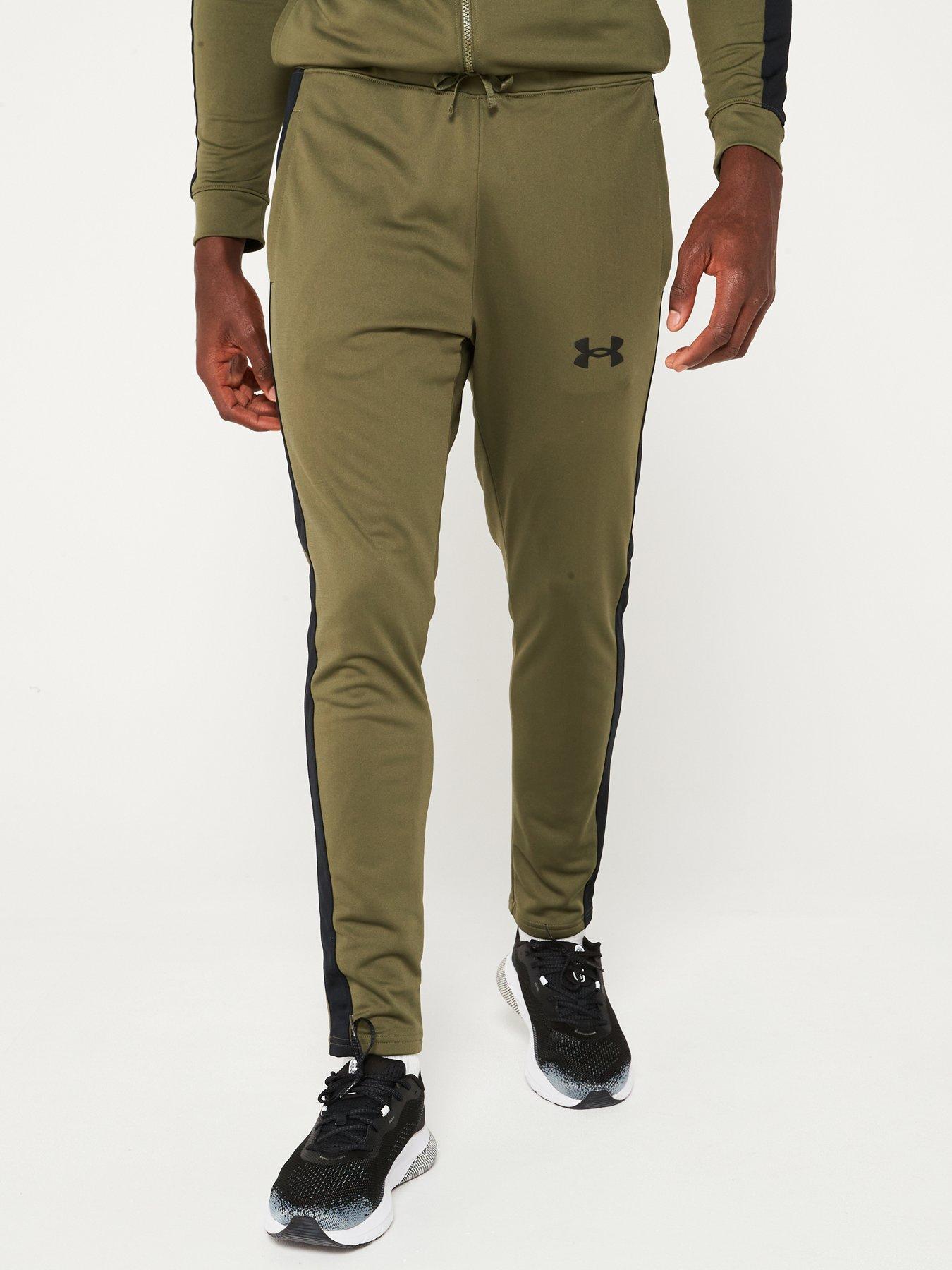 Khaki green under armour tracksuit best sale