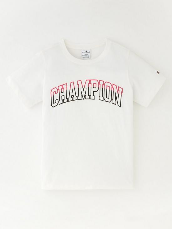 front image of champion-legacy-color-punch-crewneck-t-shirt