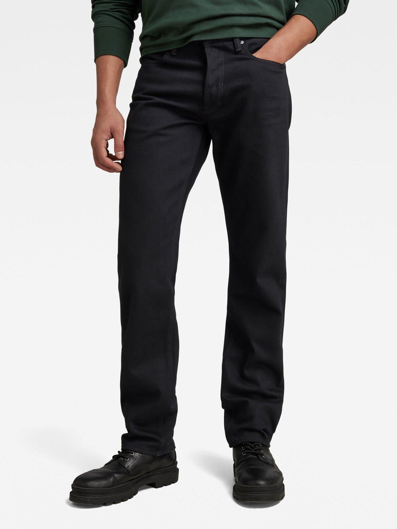 Next mens black straight hot sale jeans