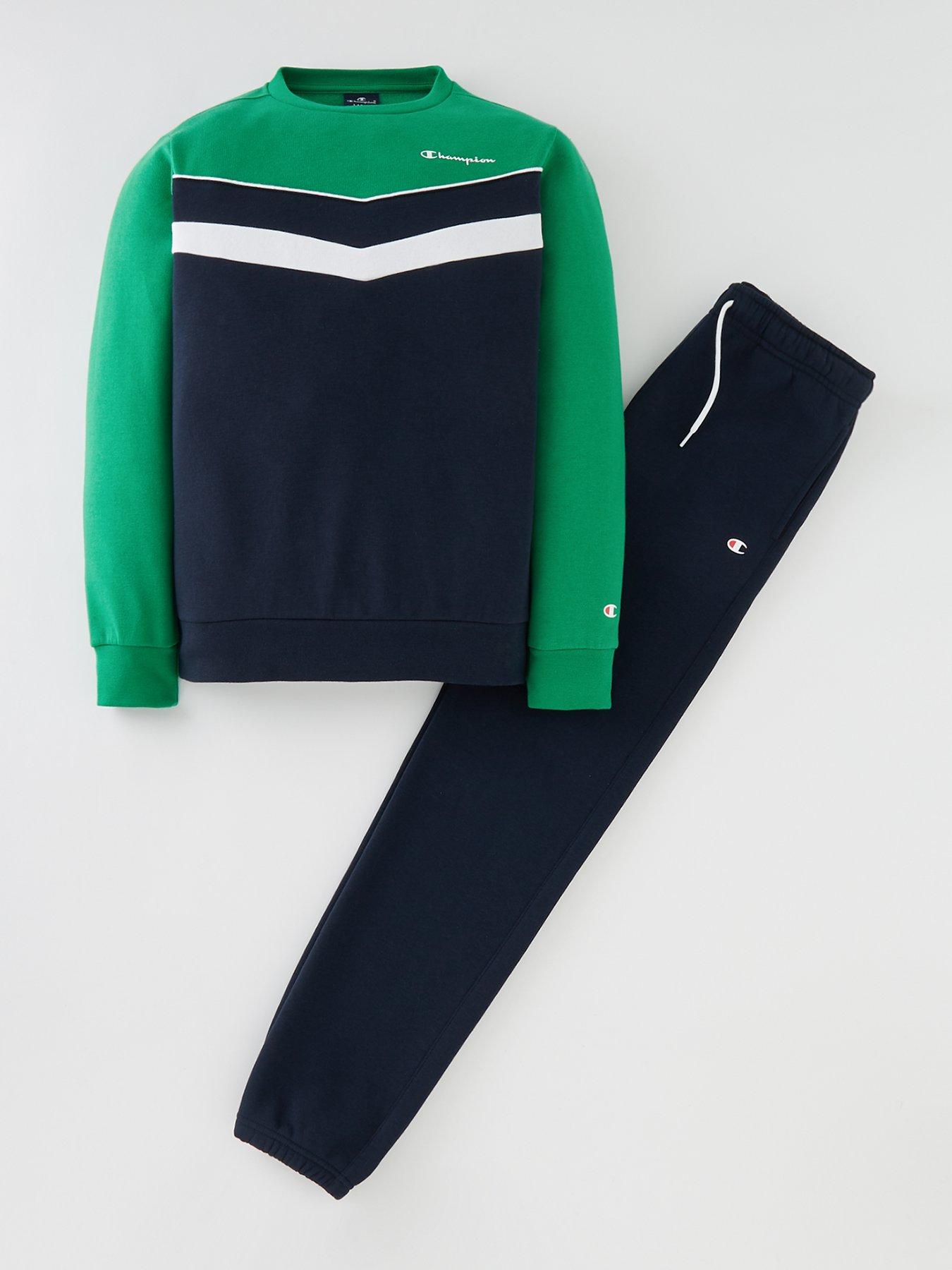 Green champion best sale jogging suit