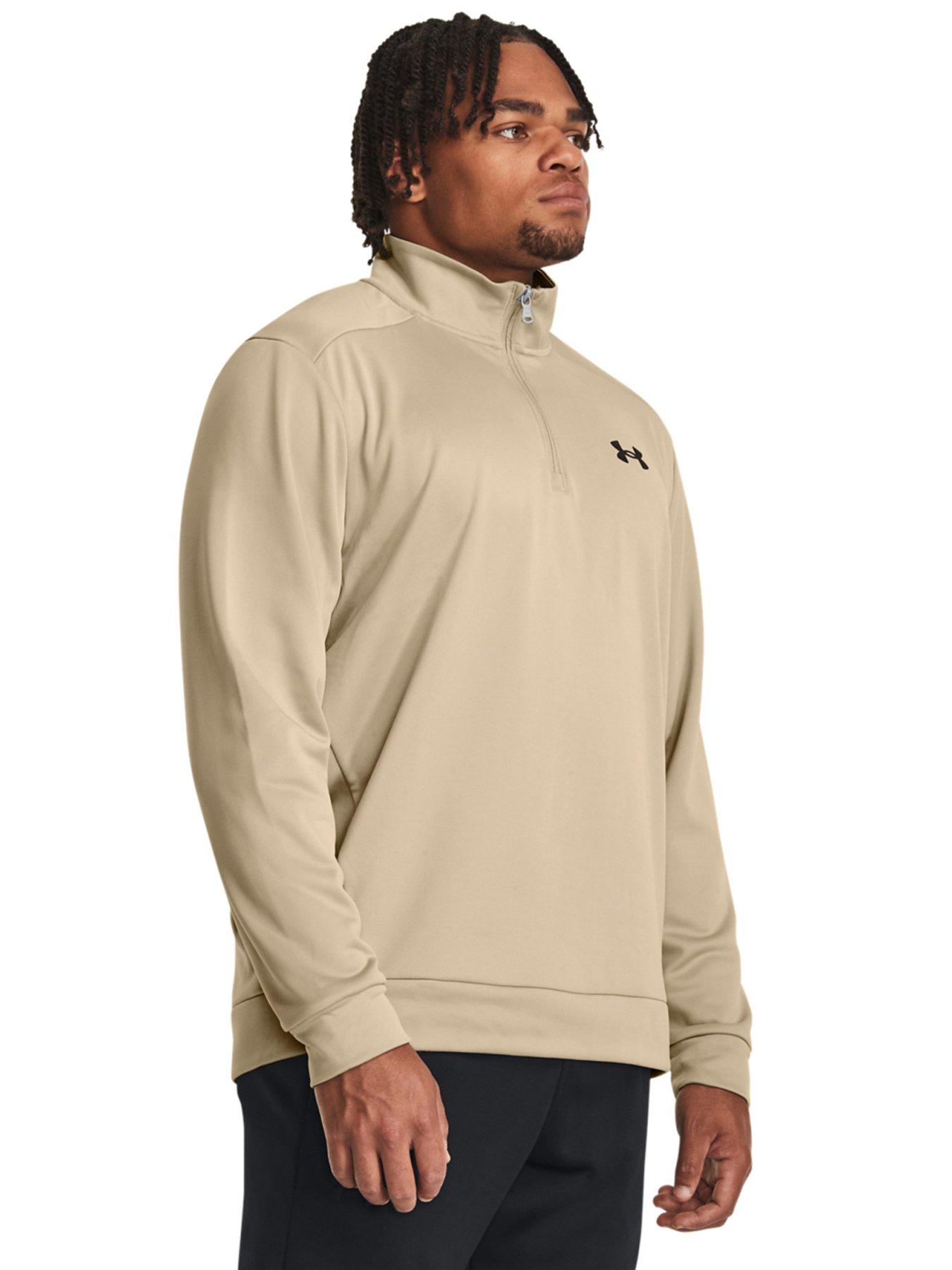 Under armour men's half zip fleece sales