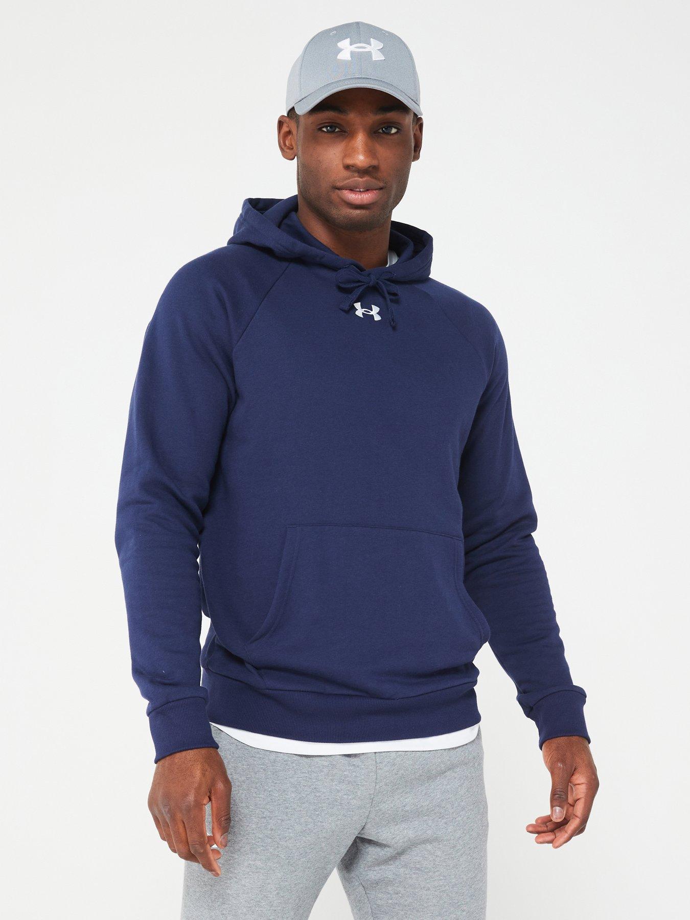Under Armour Ua Command Warm-up Short Sleeve Hoodie in Blue for Men