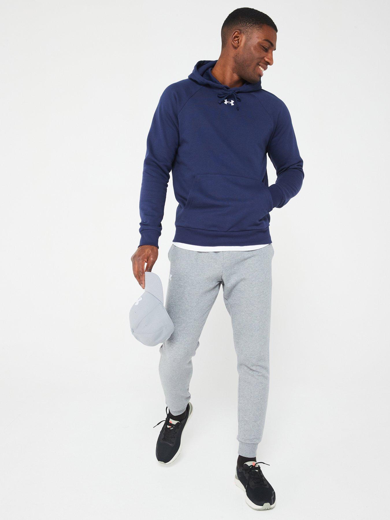 Image 3 of 5 of UNDER ARMOUR Men's Training Rival Fleece Hoodie - Navy
