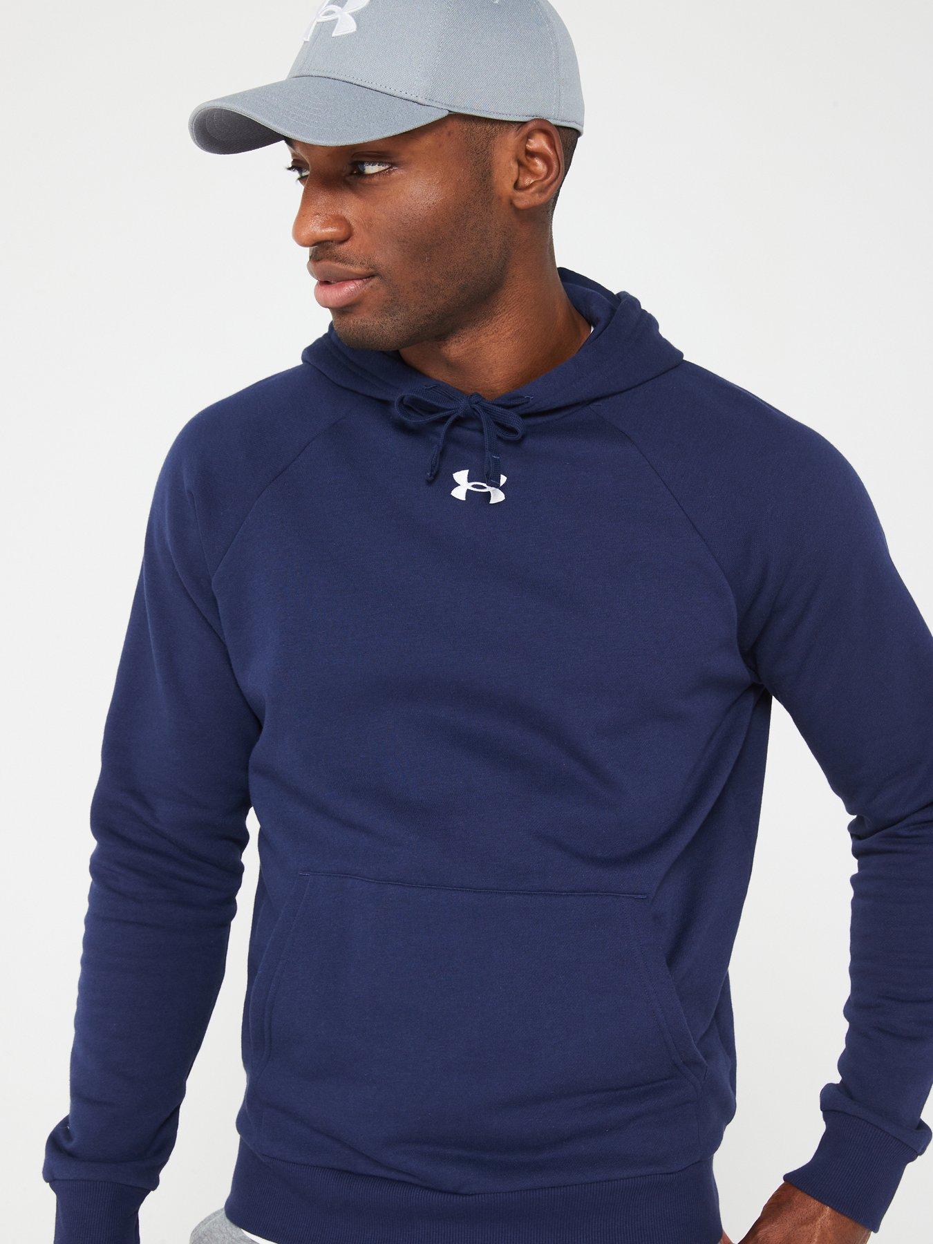Image 5 of 5 of UNDER ARMOUR Men's Training Rival Fleece Hoodie - Navy