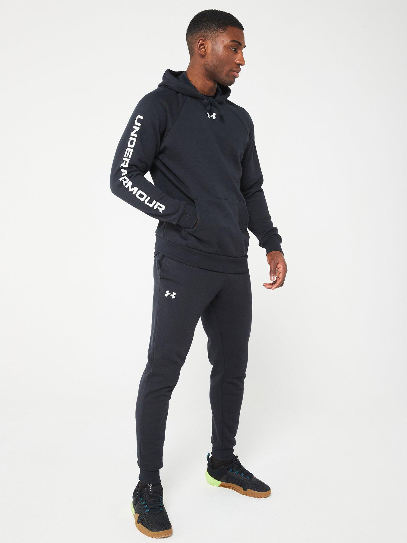 undefined Men's Training Rival Fleece Tracksuit - Black/White