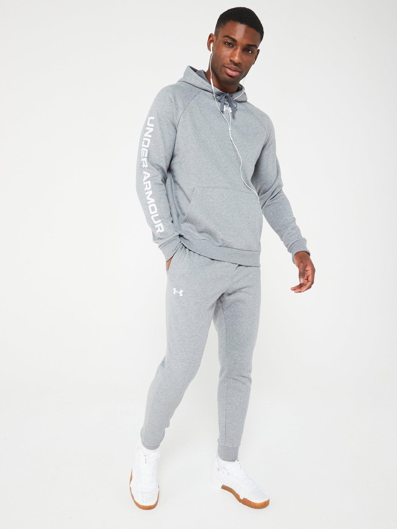 UNDER ARMOUR Mens Training Rival Fleece Tracksuit - Grey | very.co.uk