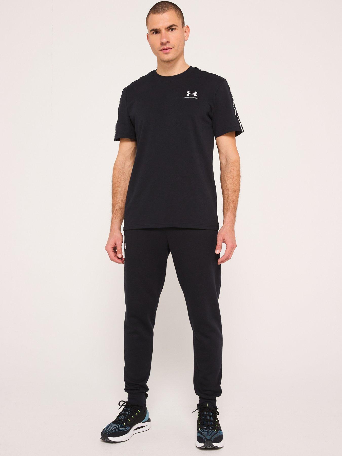 Image 3 of 5 of UNDER ARMOUR Mens Training Rival Fleece Joggers - Black/White