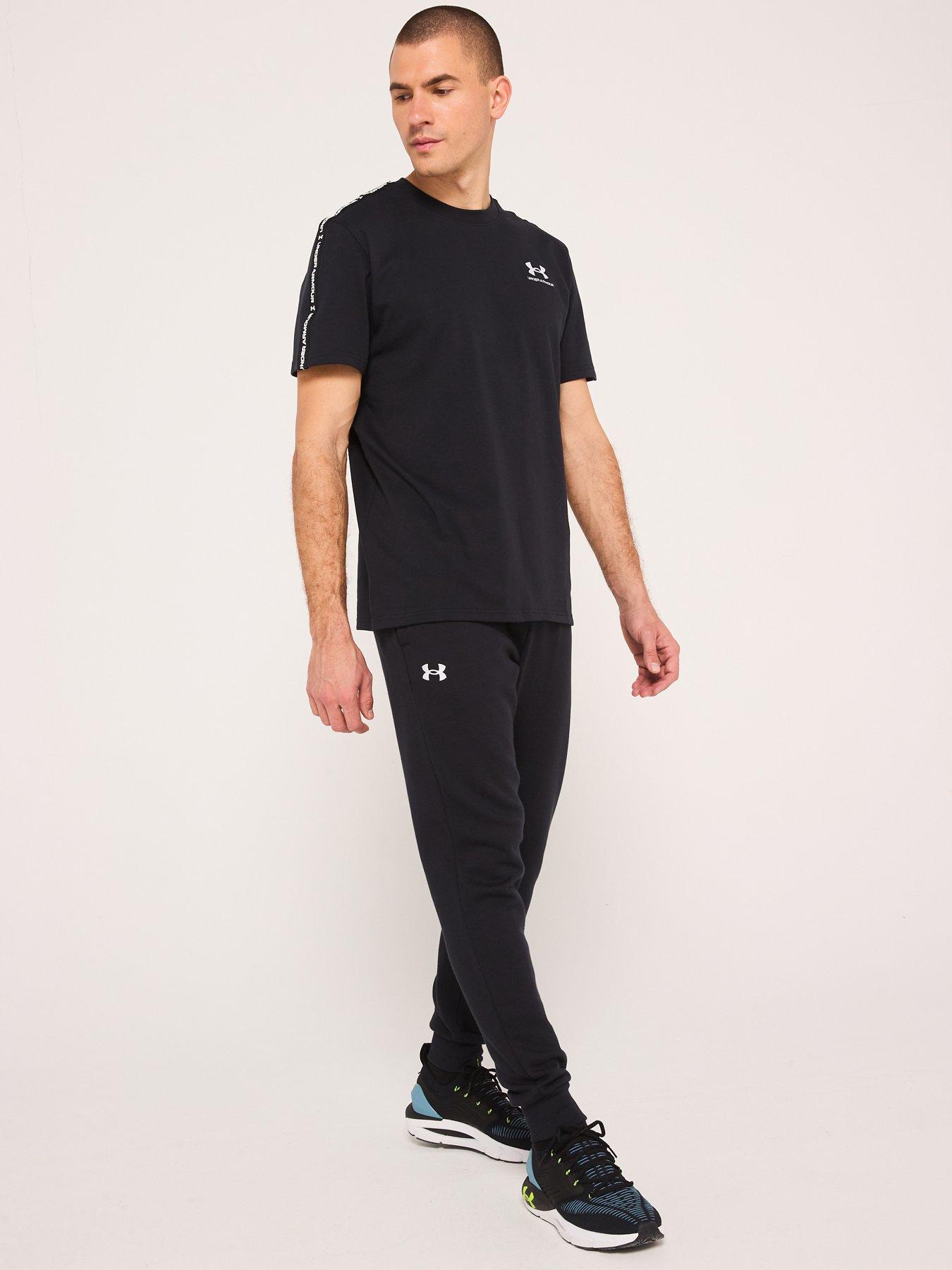 Image 5 of 5 of UNDER ARMOUR Mens Training Rival Fleece Joggers - Black/White