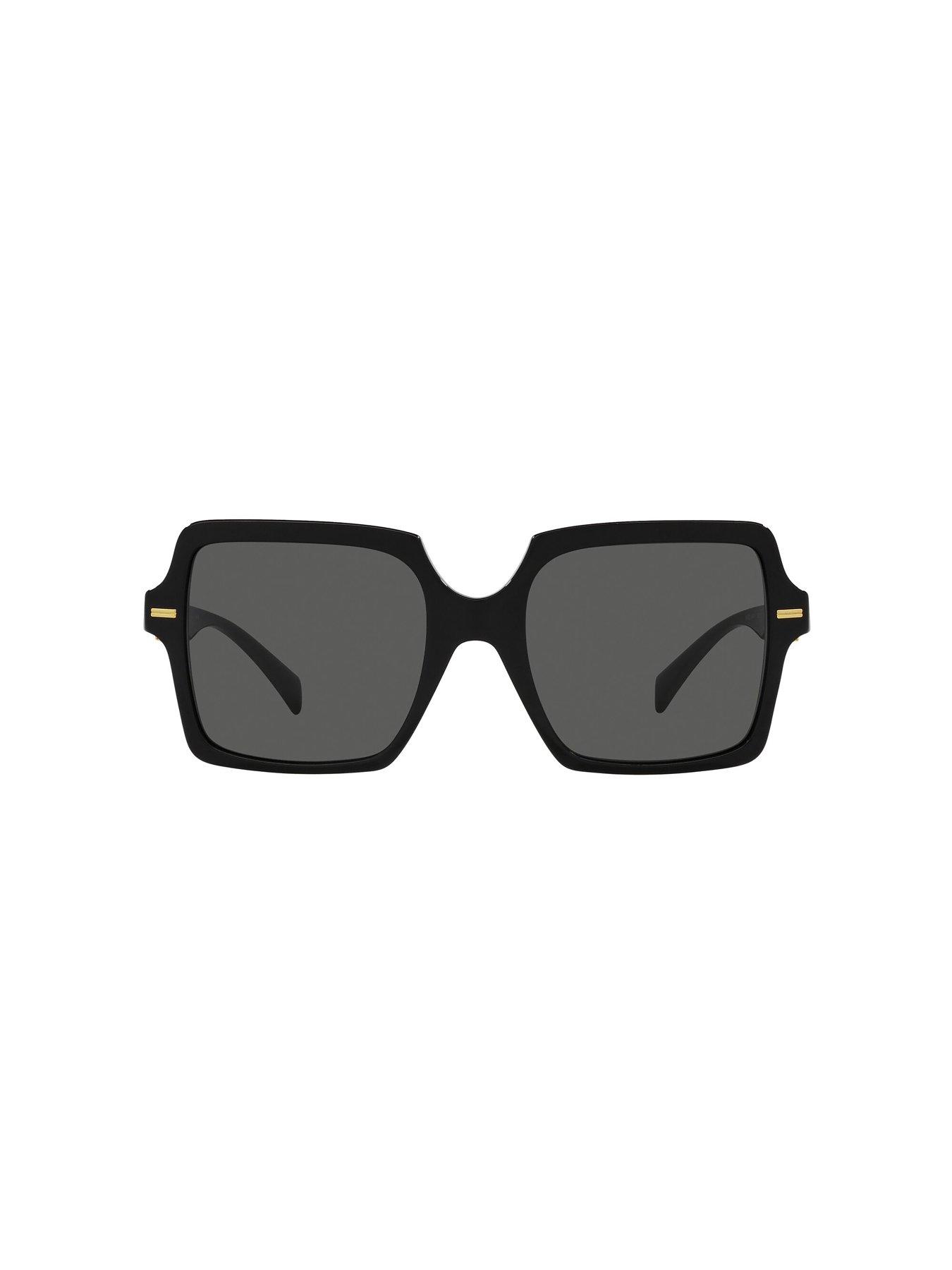 Image 1 of 4 of VERSACE Square Acetate Sunglasses - Black
