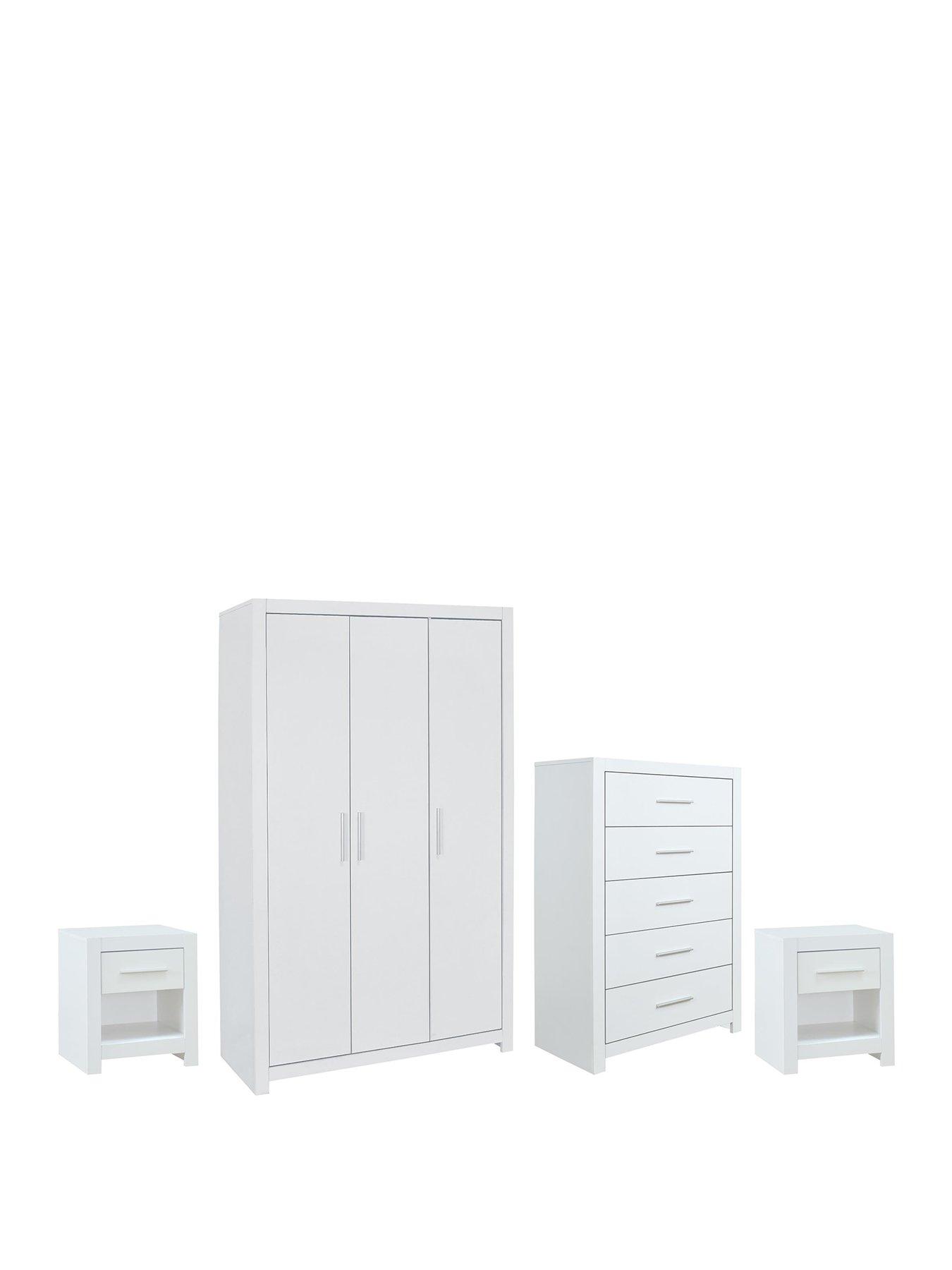 Image 3 of 4 of Very Home Rio 4 Piece Package - 3 Door Wardrobe, 5 Drawer Chest and 2 Bedside Chests&nbsp;- FSC&reg; Certified