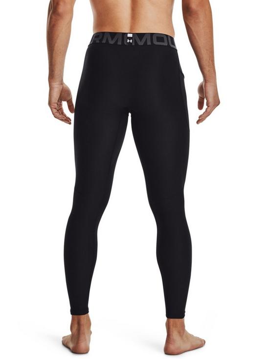 UNDER ARMOUR Heat Gear Armour Tights - Black/White | very.co.uk