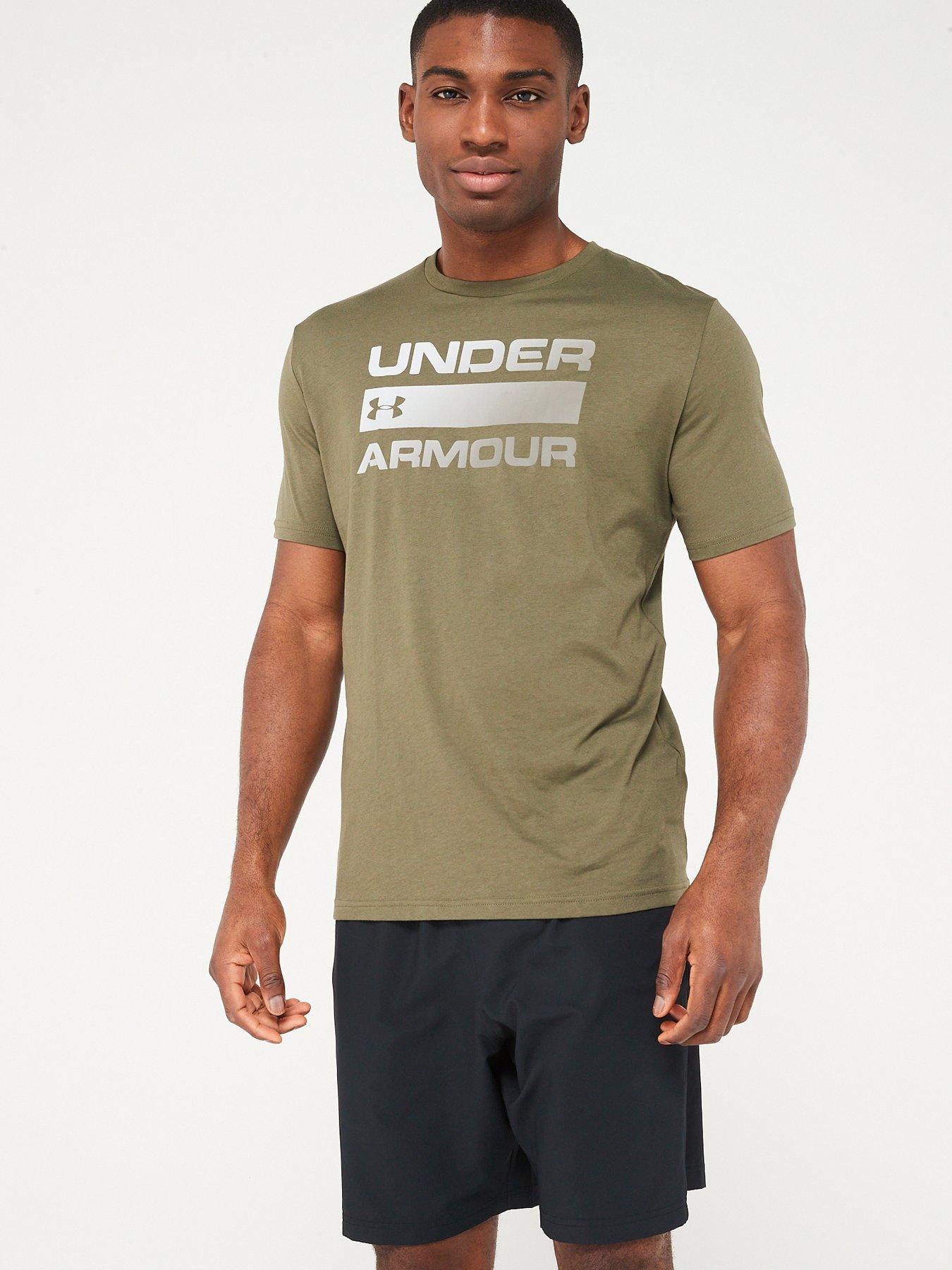 Khaki under deals armour t shirt