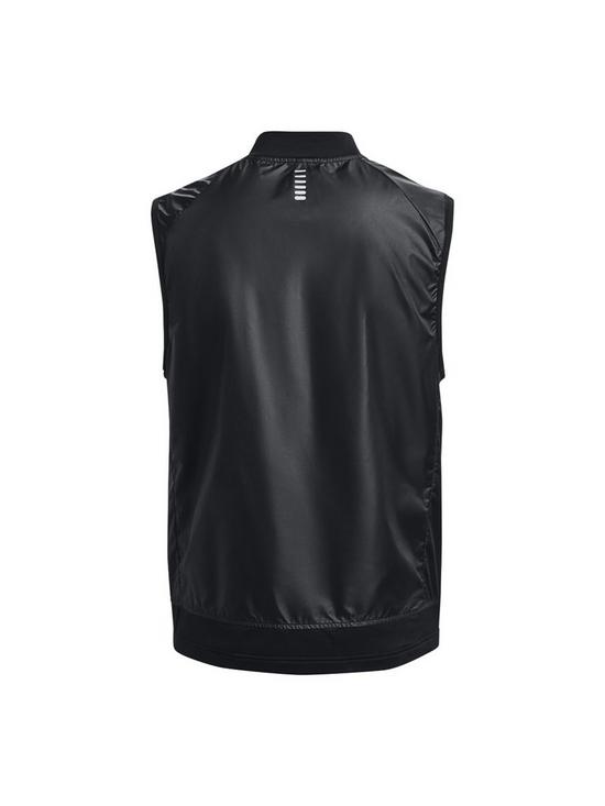stillFront image of under-armour-mens-running-storm-insulated-gilet-black