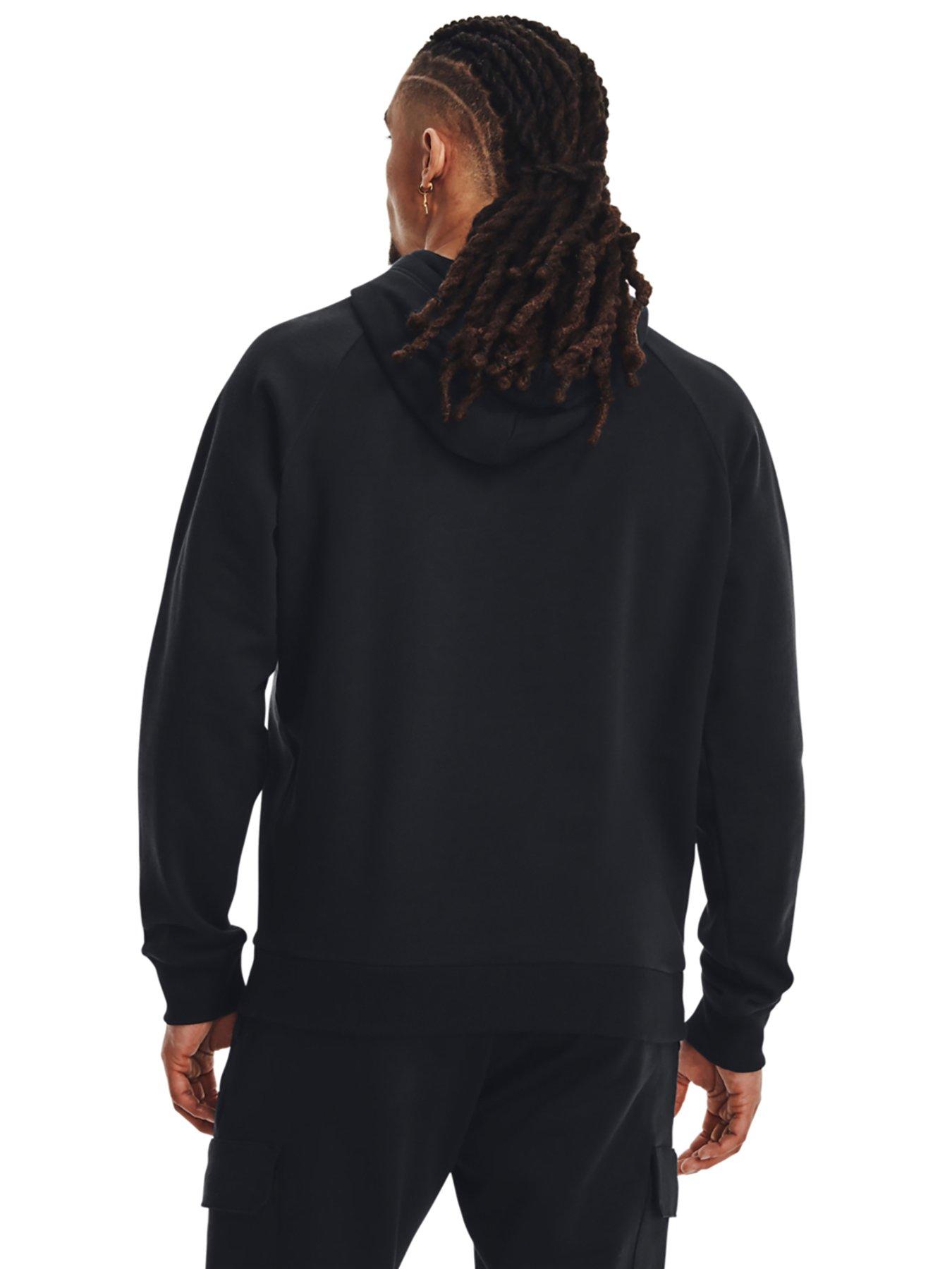 Image 2 of 4 of UNDER ARMOUR Mens Training Rival Fleece Hoodie - Black/White