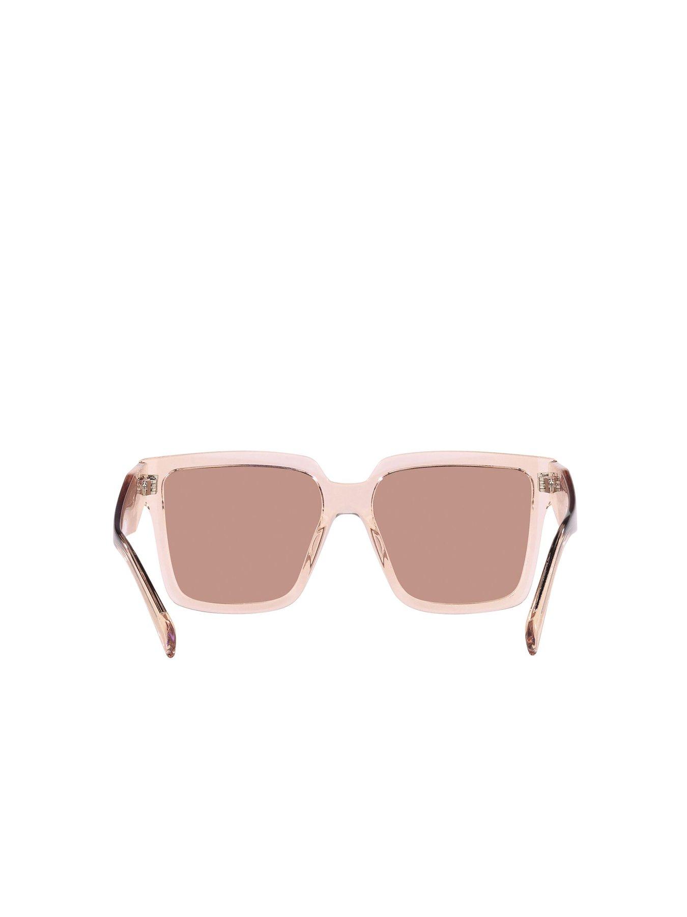 Image 4 of 4 of Prada Square Acetate Sunglasses - Geranium/petal Crystal