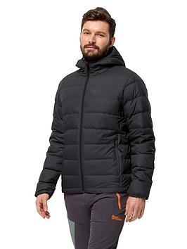 jack wolfskin ather down hoody - black