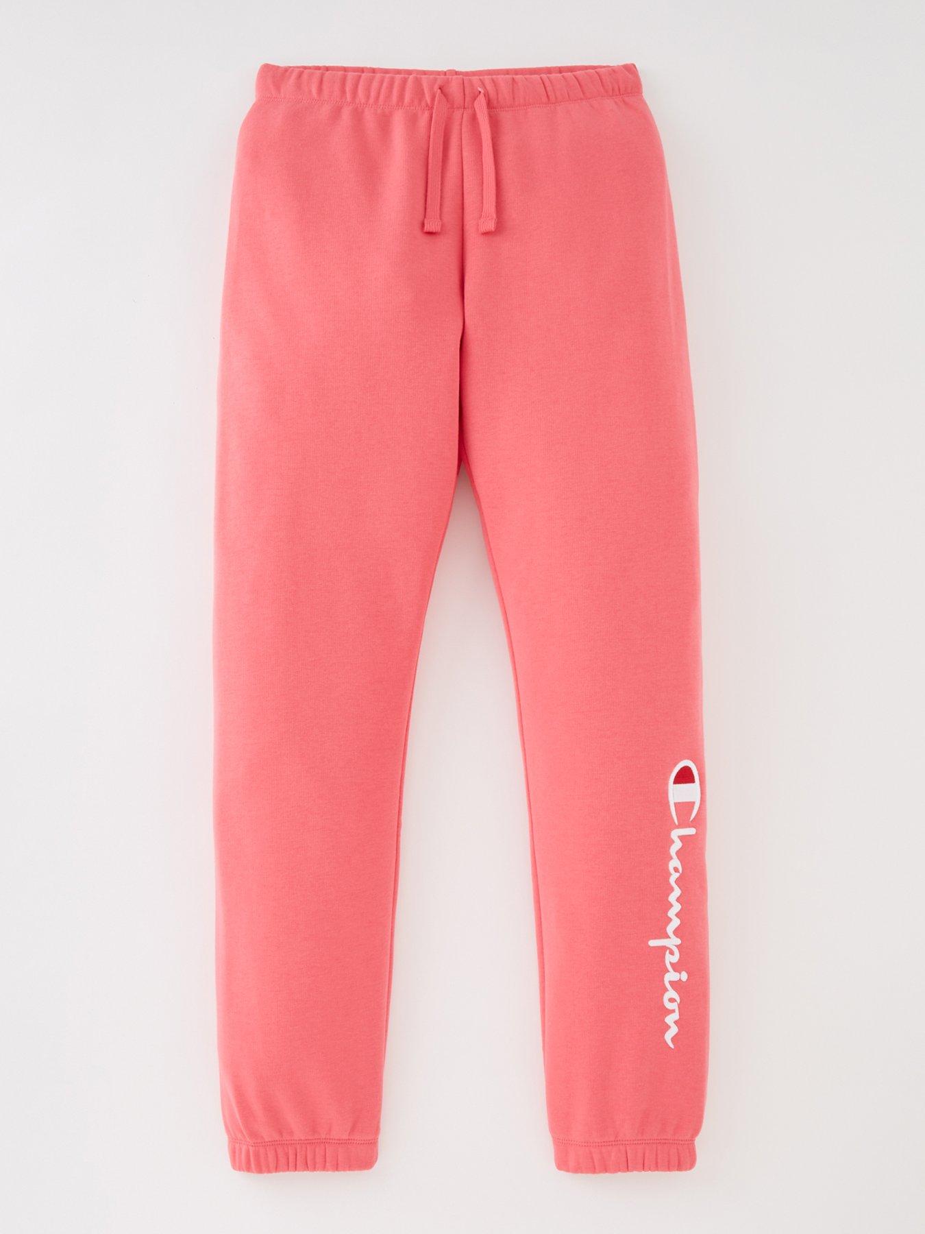 Jogger Pants Champion Elastic Cuff Pants Pink