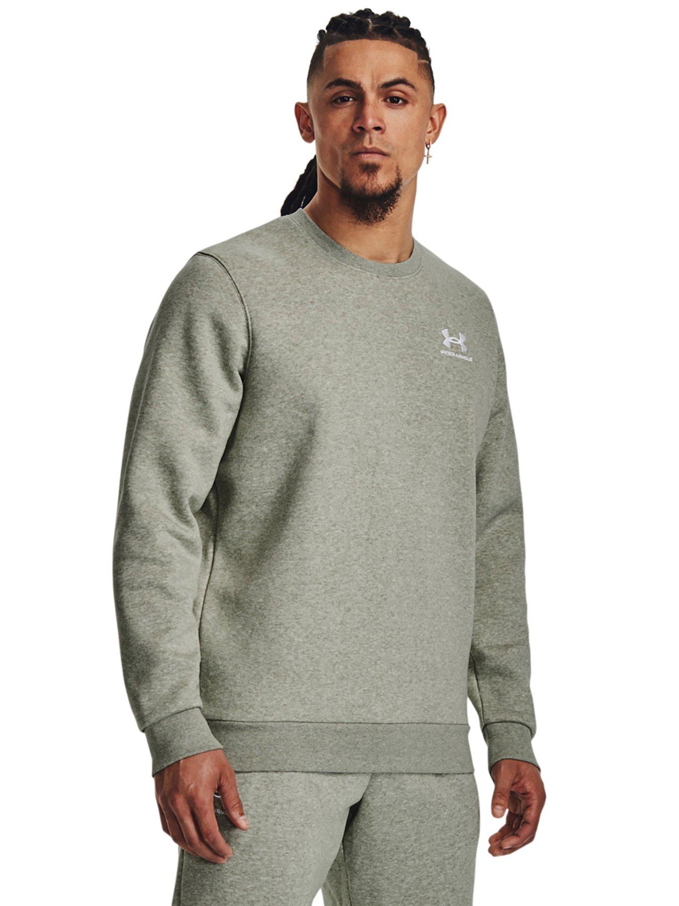 Under Armour Training Essential fleece sweatshirt in light green