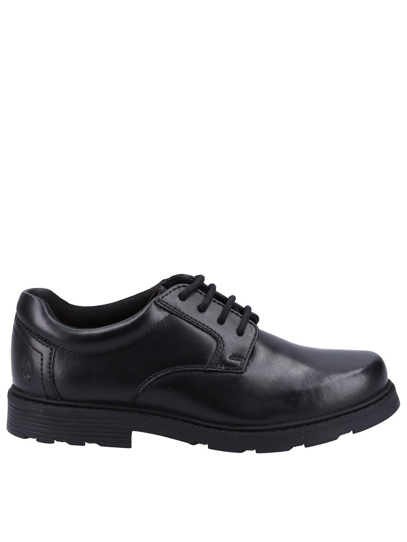 Hush Puppies Oliver Snr School Shoe - Black | Very.co.uk