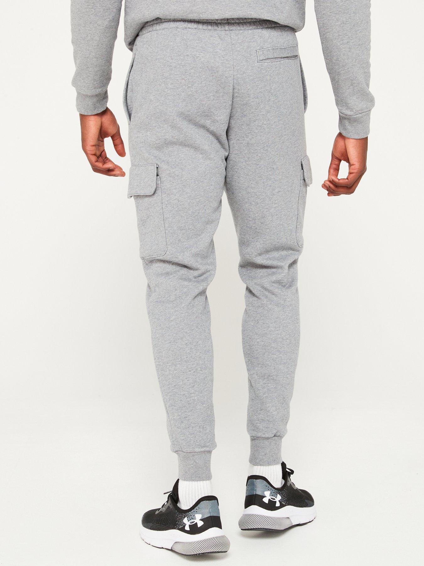 Image 2 of 5 of UNDER ARMOUR Mens Training Rival Fleece Cargo Joggers - Grey