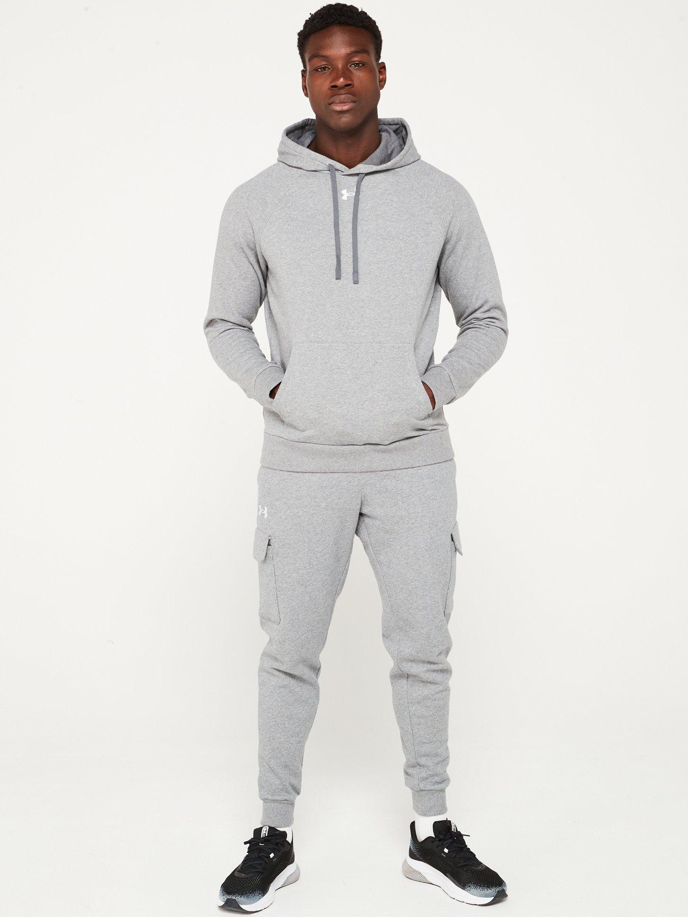 Image 3 of 5 of UNDER ARMOUR Mens Training Rival Fleece Cargo Joggers - Grey