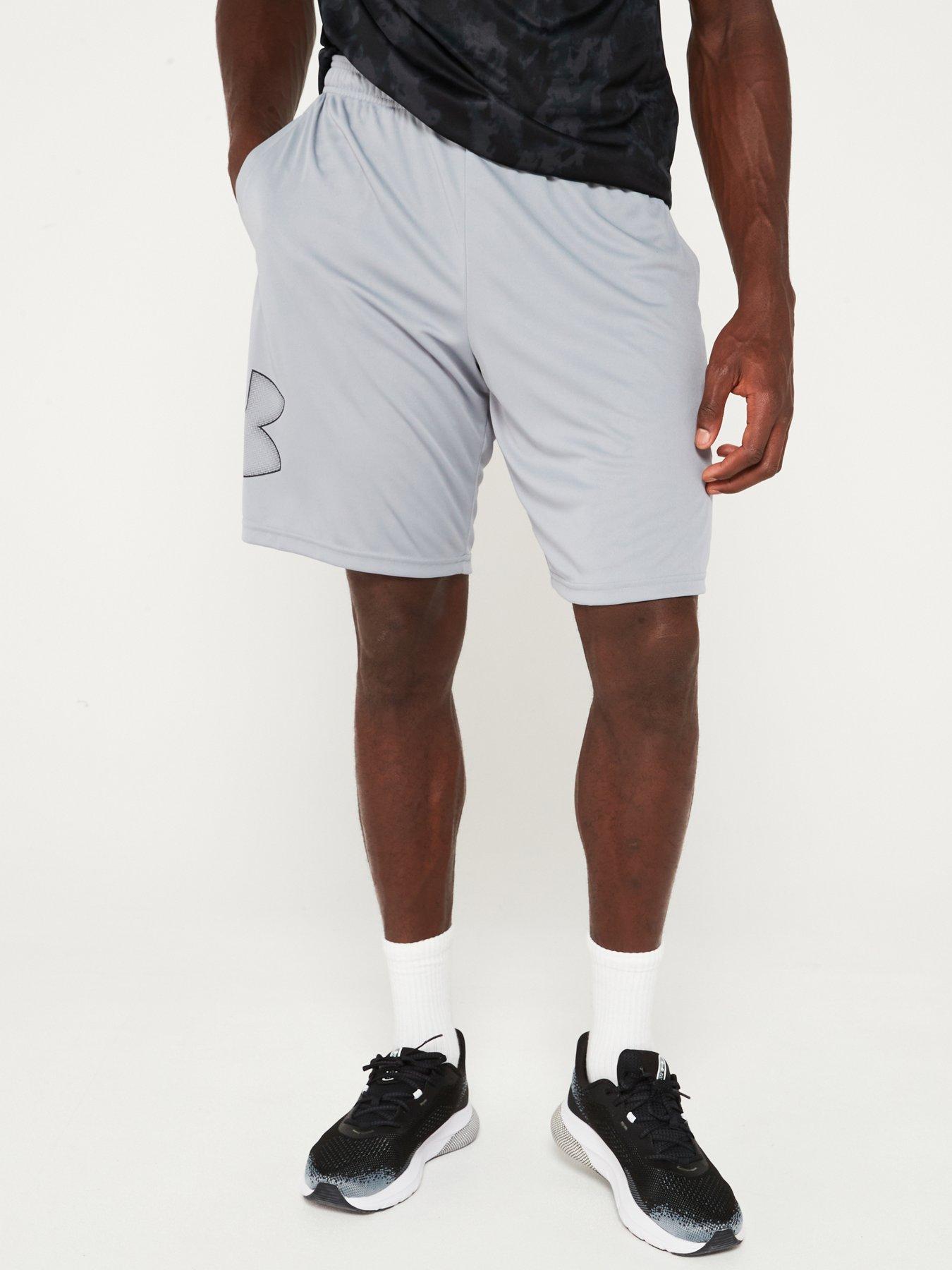 undefined Mens Training Tech Graphic Shorts - Grey