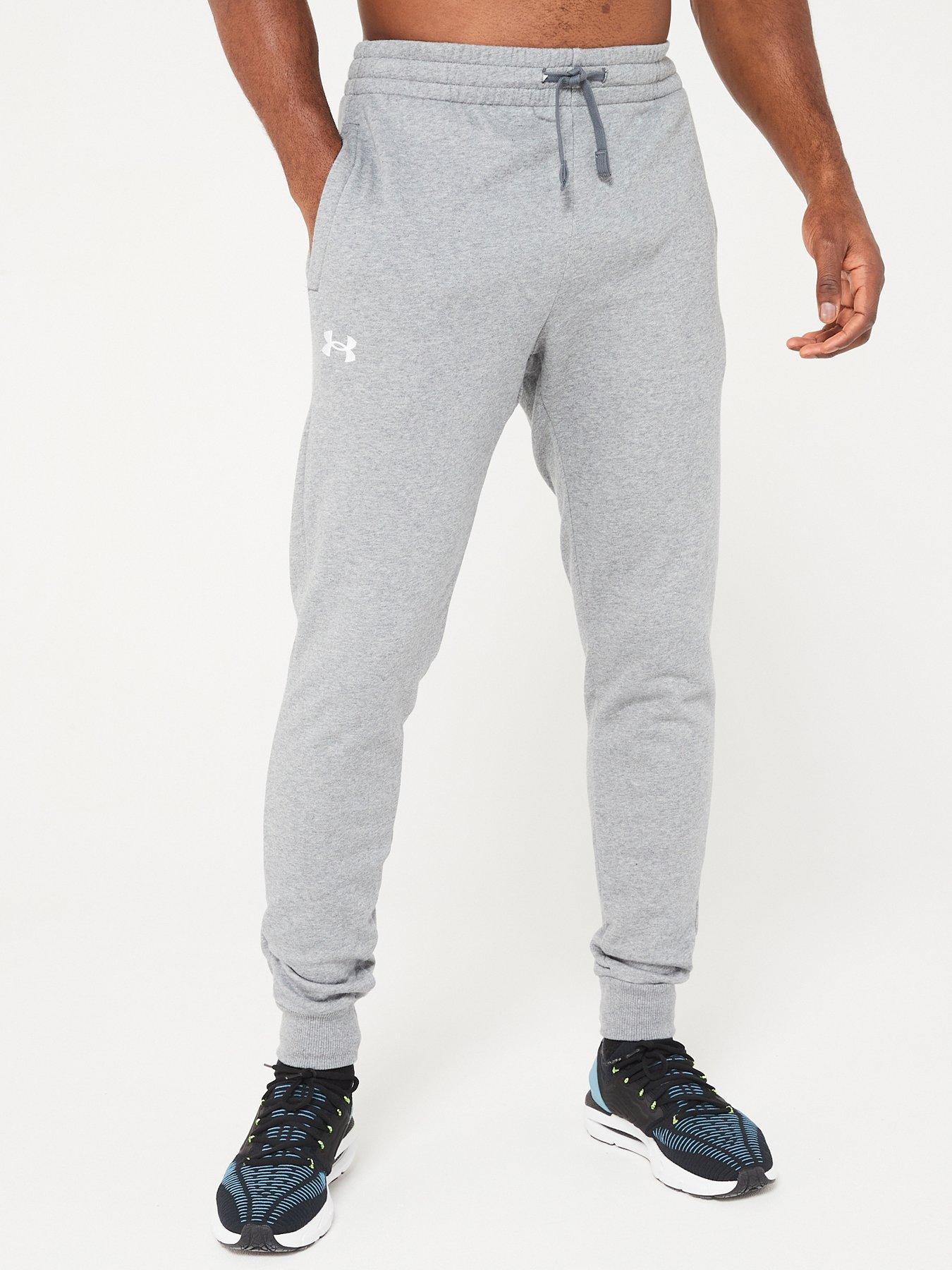 UNDER ARMOUR Mens Training Rival Fleece Joggers - Grey