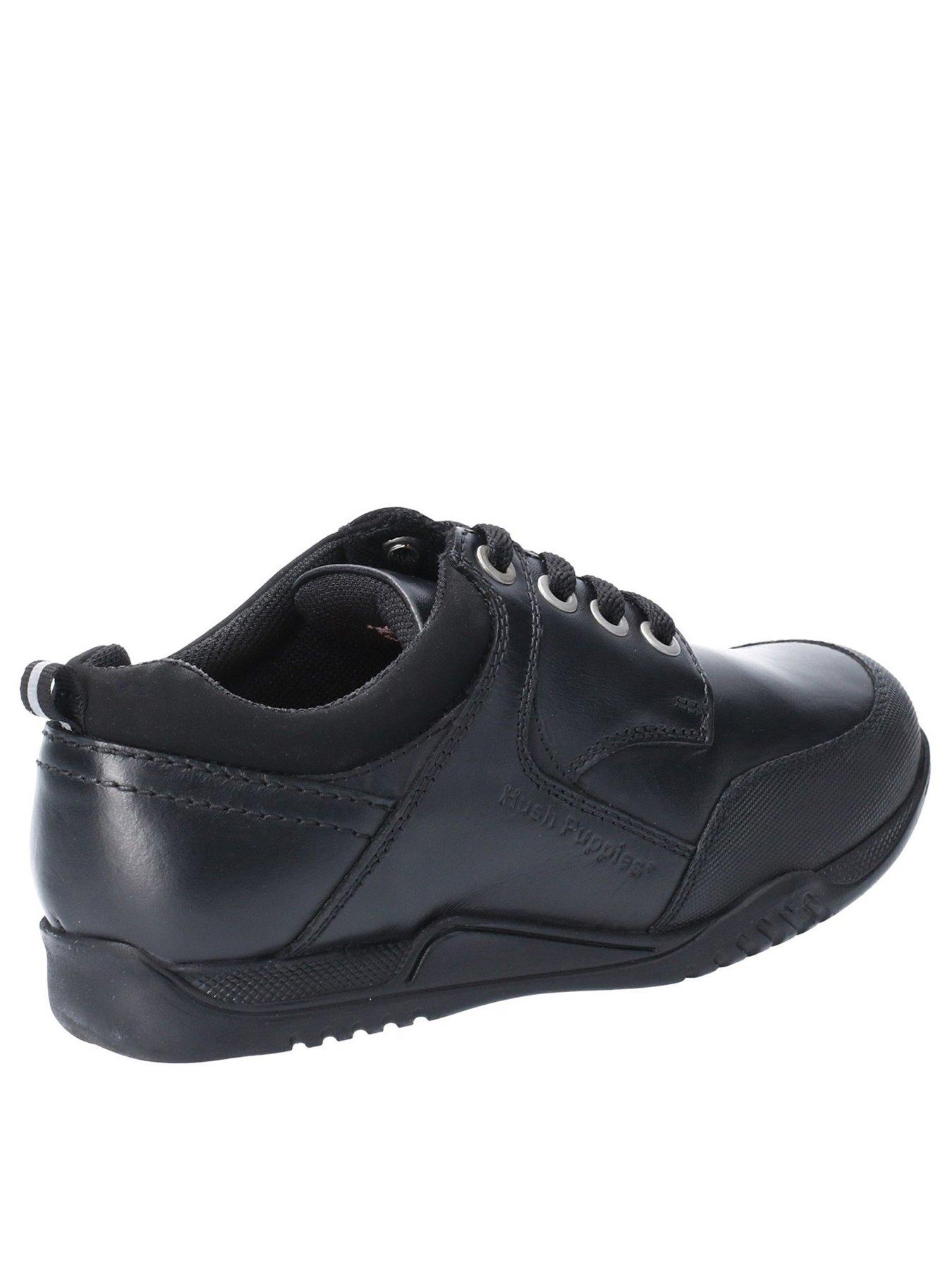 Image 3 of 6 of Hush Puppies Dexter Snr School Shoe - Black
