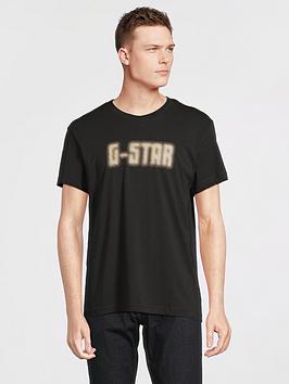 g-star raw g-star dotted logo relaxed t-shirt - black