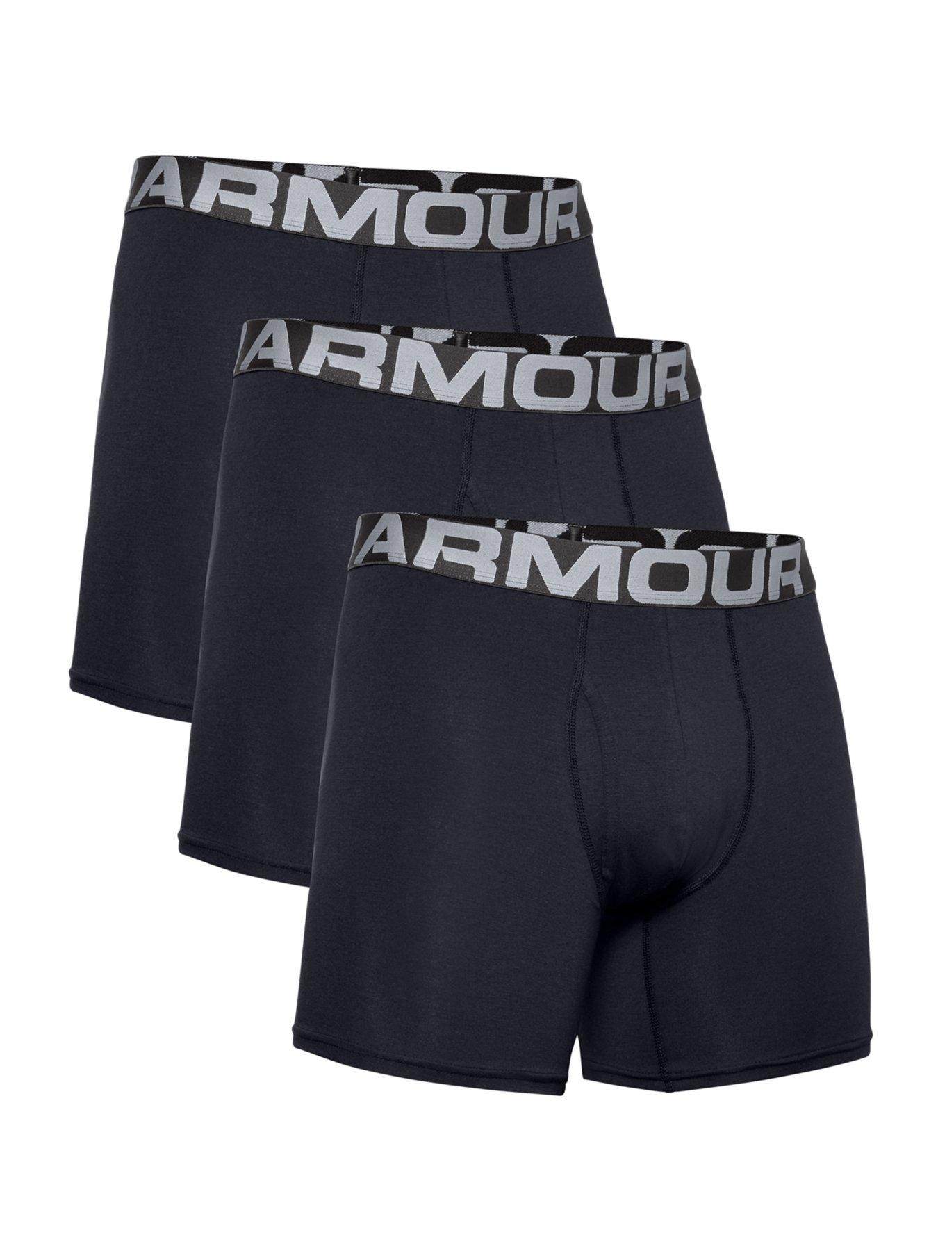 UNDER ARMOUR Charged Cotton 3in Boxers - 3 Pack | very.co.uk