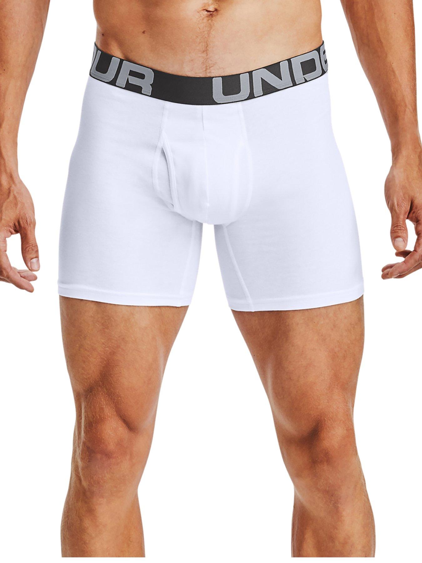 UNDER ARMOUR Charged Cotton 6in Boxers - 3 Pack | very.co.uk