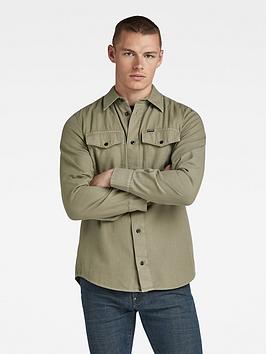 g-star raw g-star marine two pocket slim fit shirt - light khaki