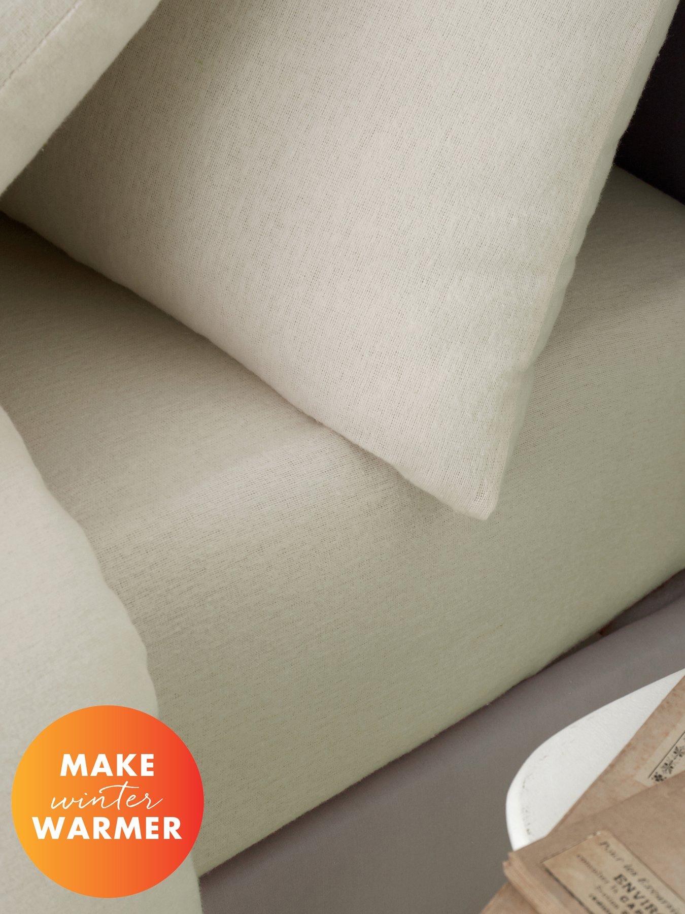 Catherine Lansfield Brushed 100% Cotton Fitted Sheet