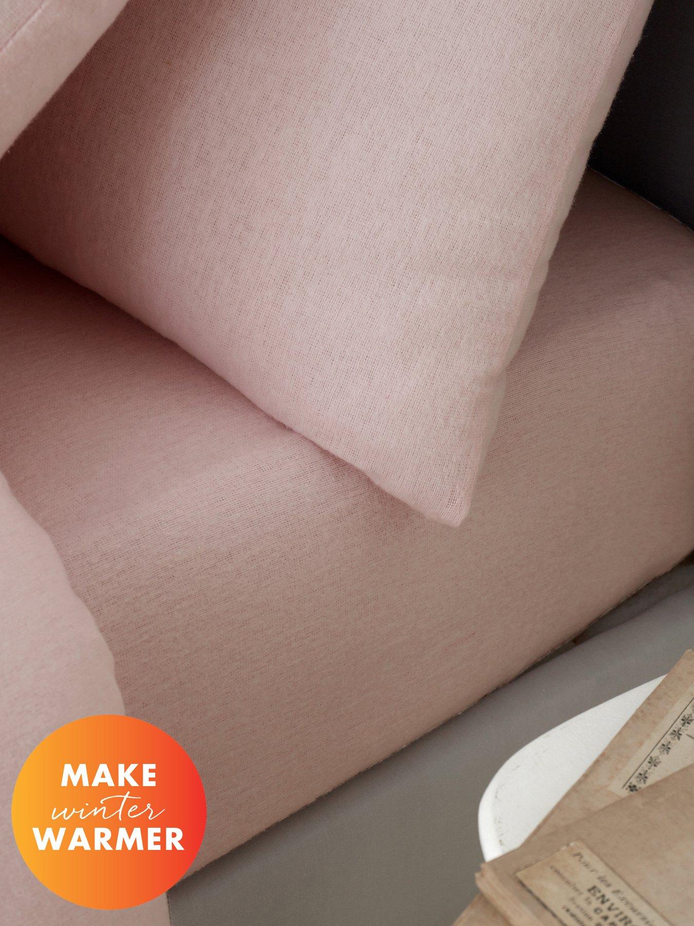 Catherine Lansfield Brushed 100% Cotton Fitted Sheet