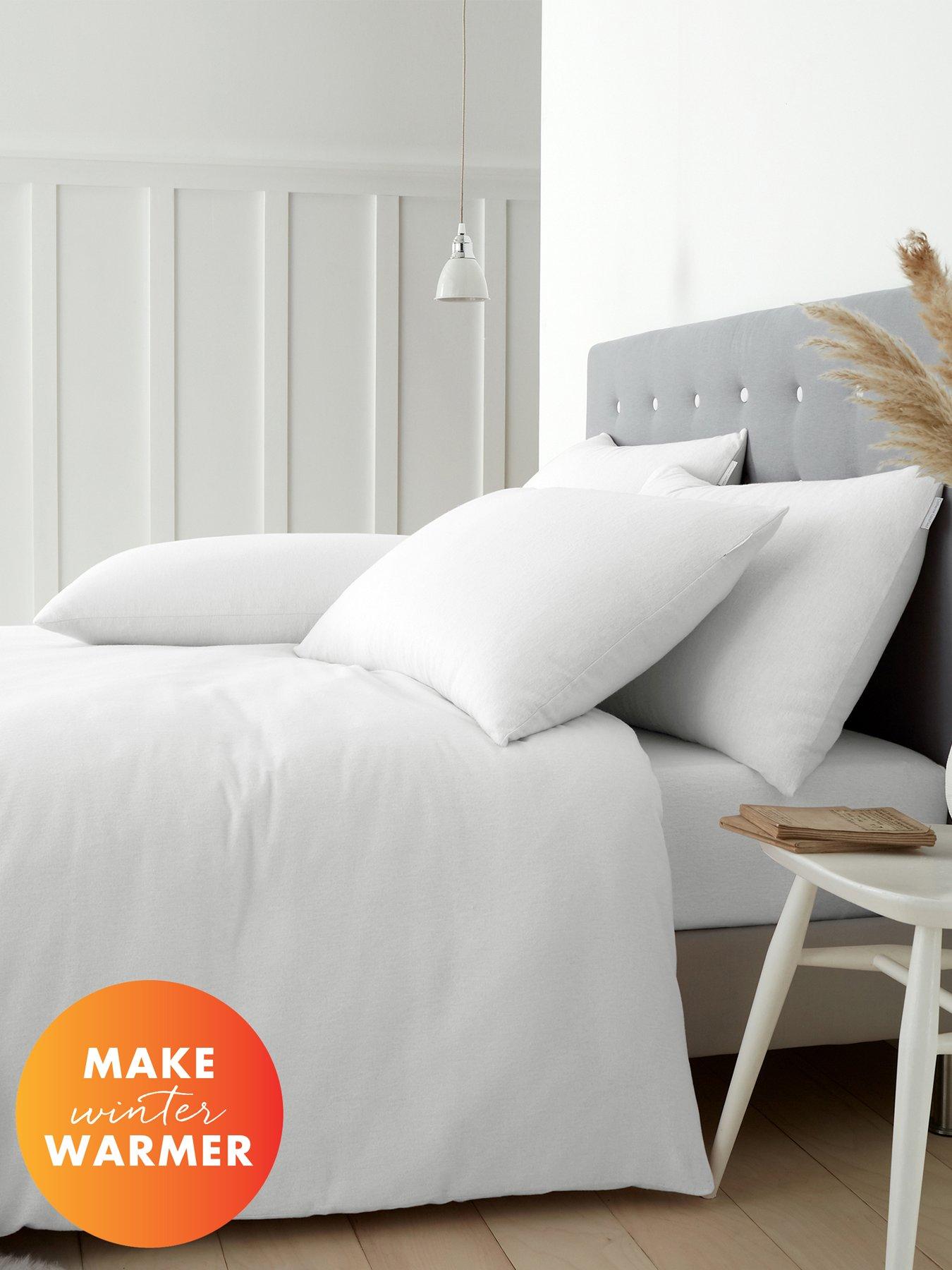 Catherine Lansfield Brushed 100% Cotton Duvet Set