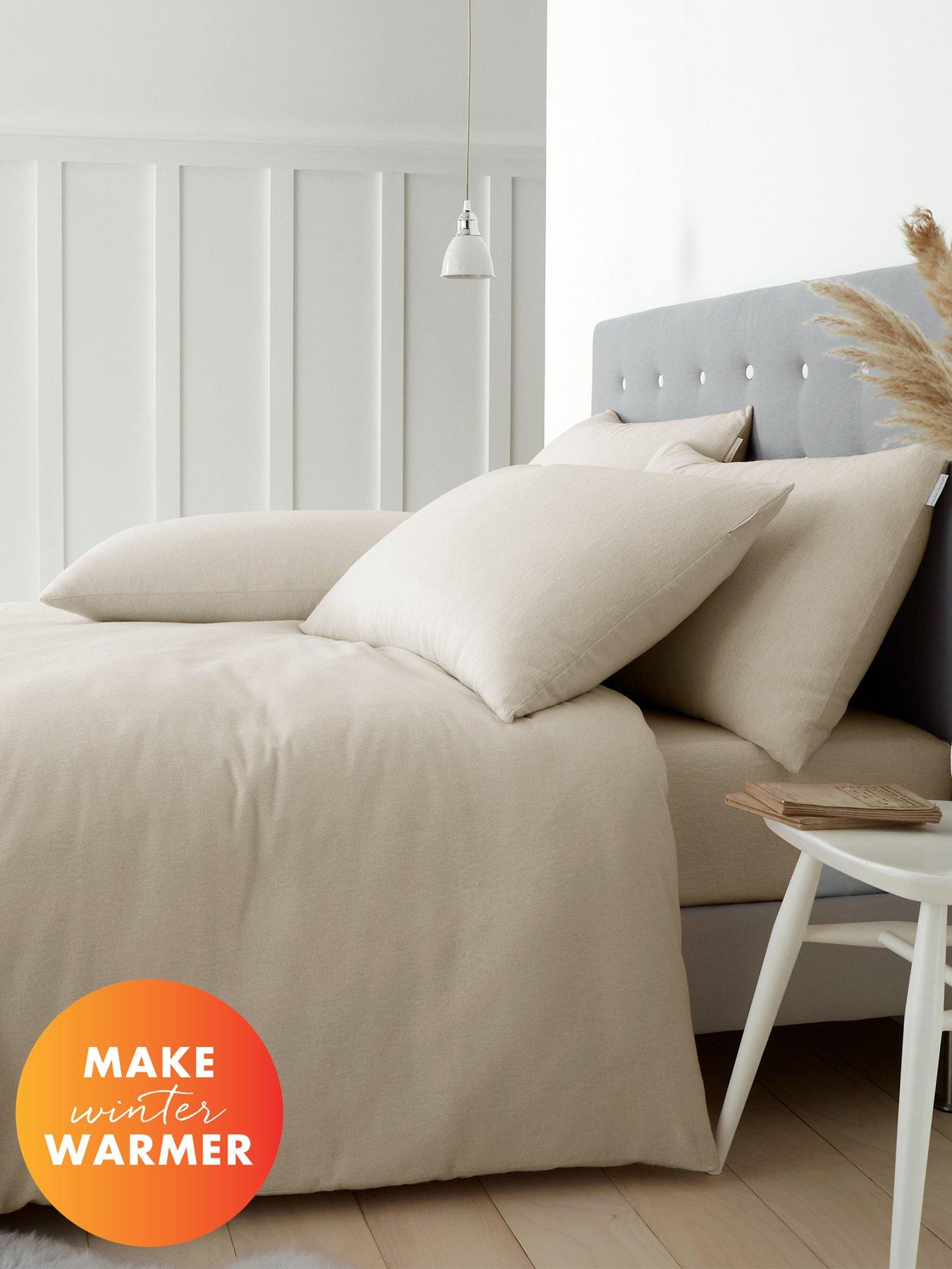 Catherine Lansfield Brushed 100% Cotton Duvet Set