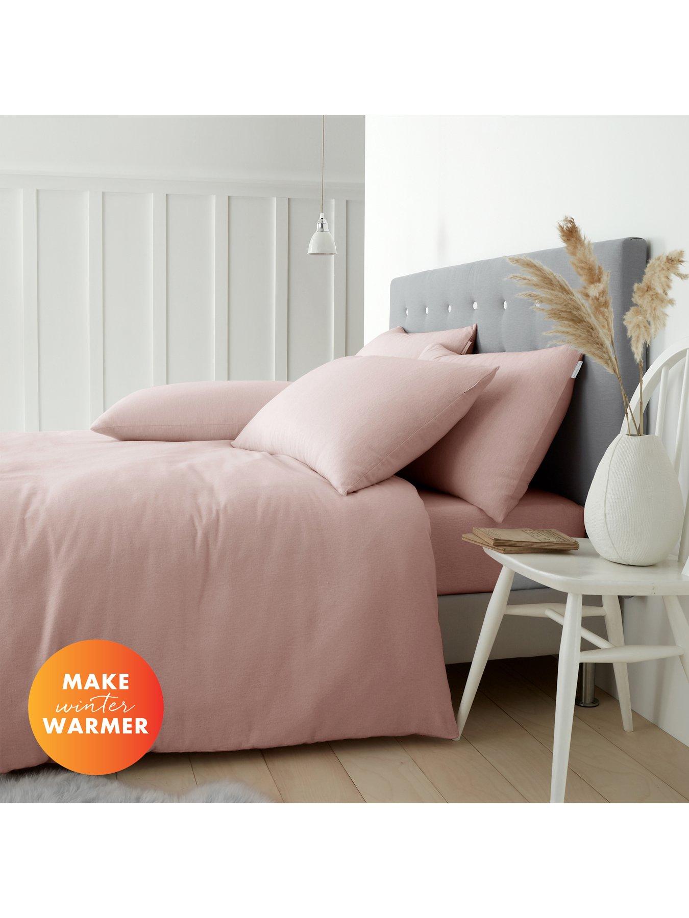 Catherine Lansfield Brushed 100% Cotton Duvet Set