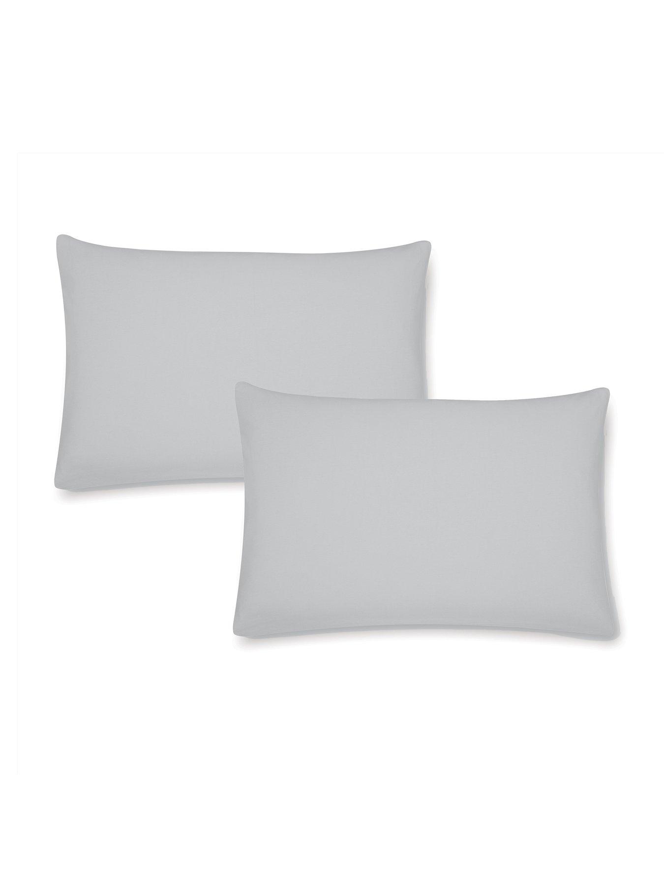 Catherine Lansfield Brushed 100% Cotton Standard Pillow Case Pair