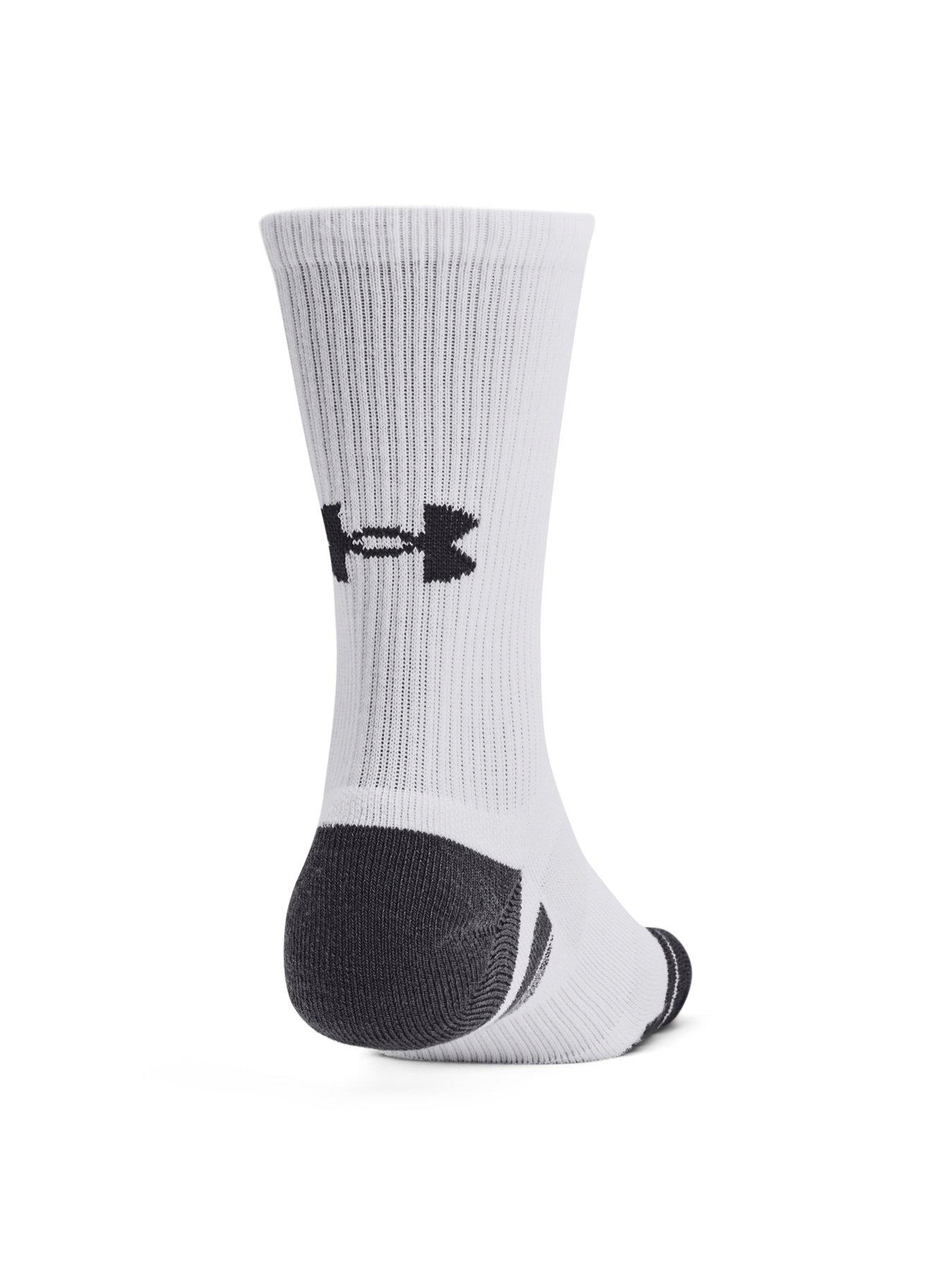 Image 3 of 3 of UNDER ARMOUR Performance Tech 3pk Crew Socks - White