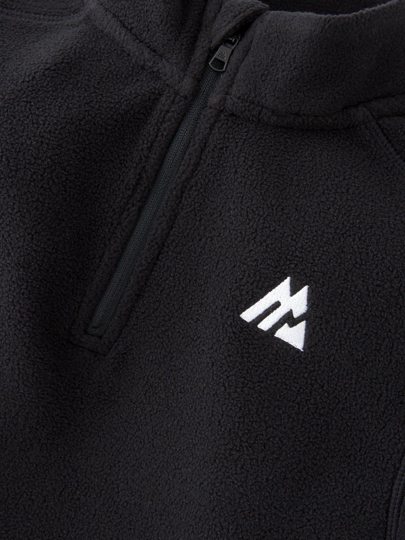 Montirex Everest 1/4 Zip Micro Fleece - Black | Very.co.uk