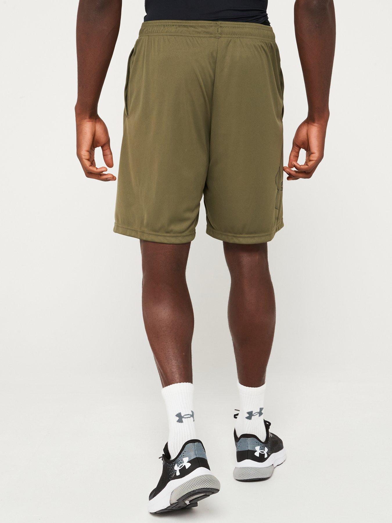 Image 2 of 5 of UNDER ARMOUR Mens Training Tech Graphic Shorts - Khaki