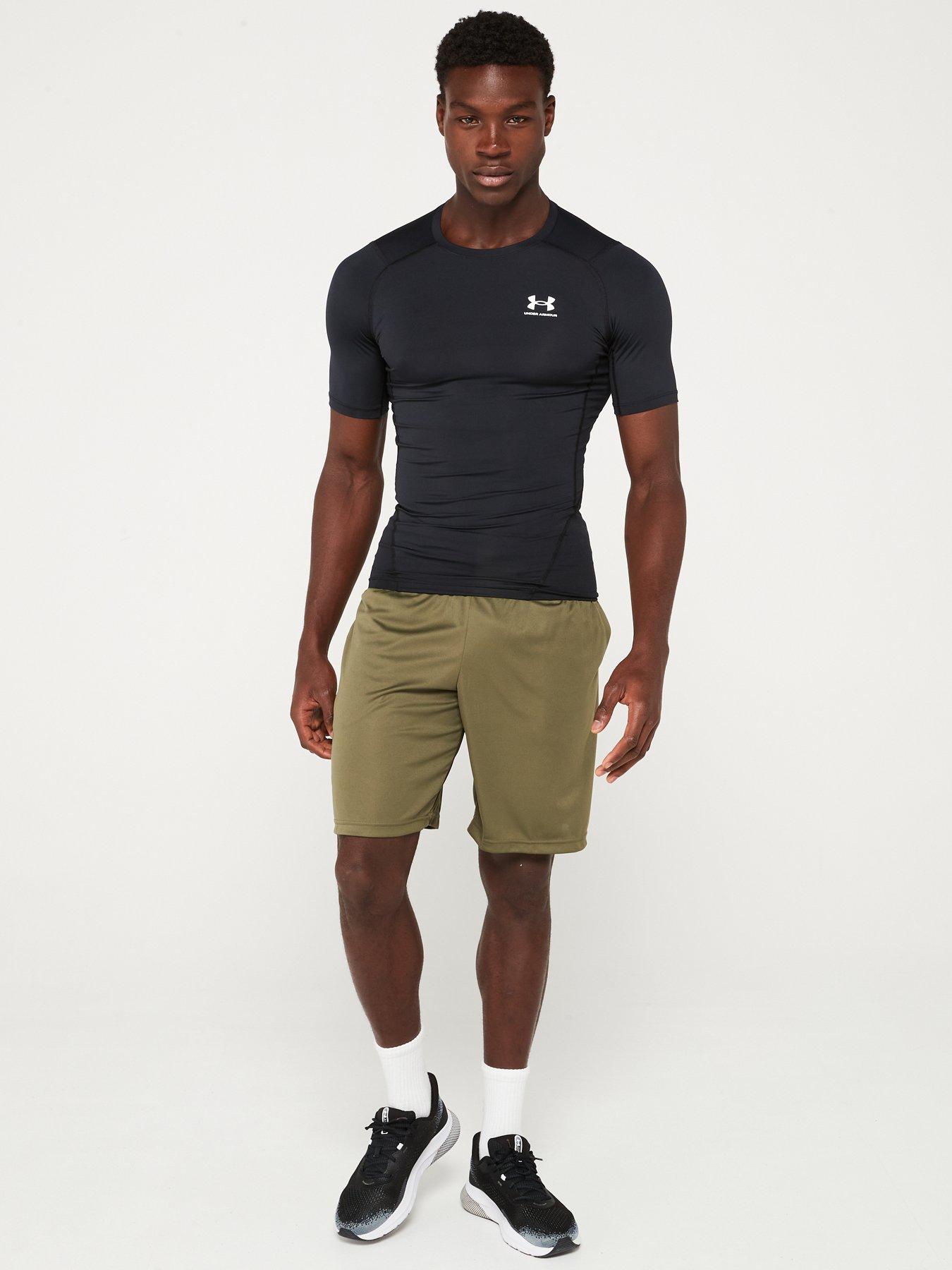 Image 3 of 5 of UNDER ARMOUR Mens Training Tech Graphic Shorts - Khaki