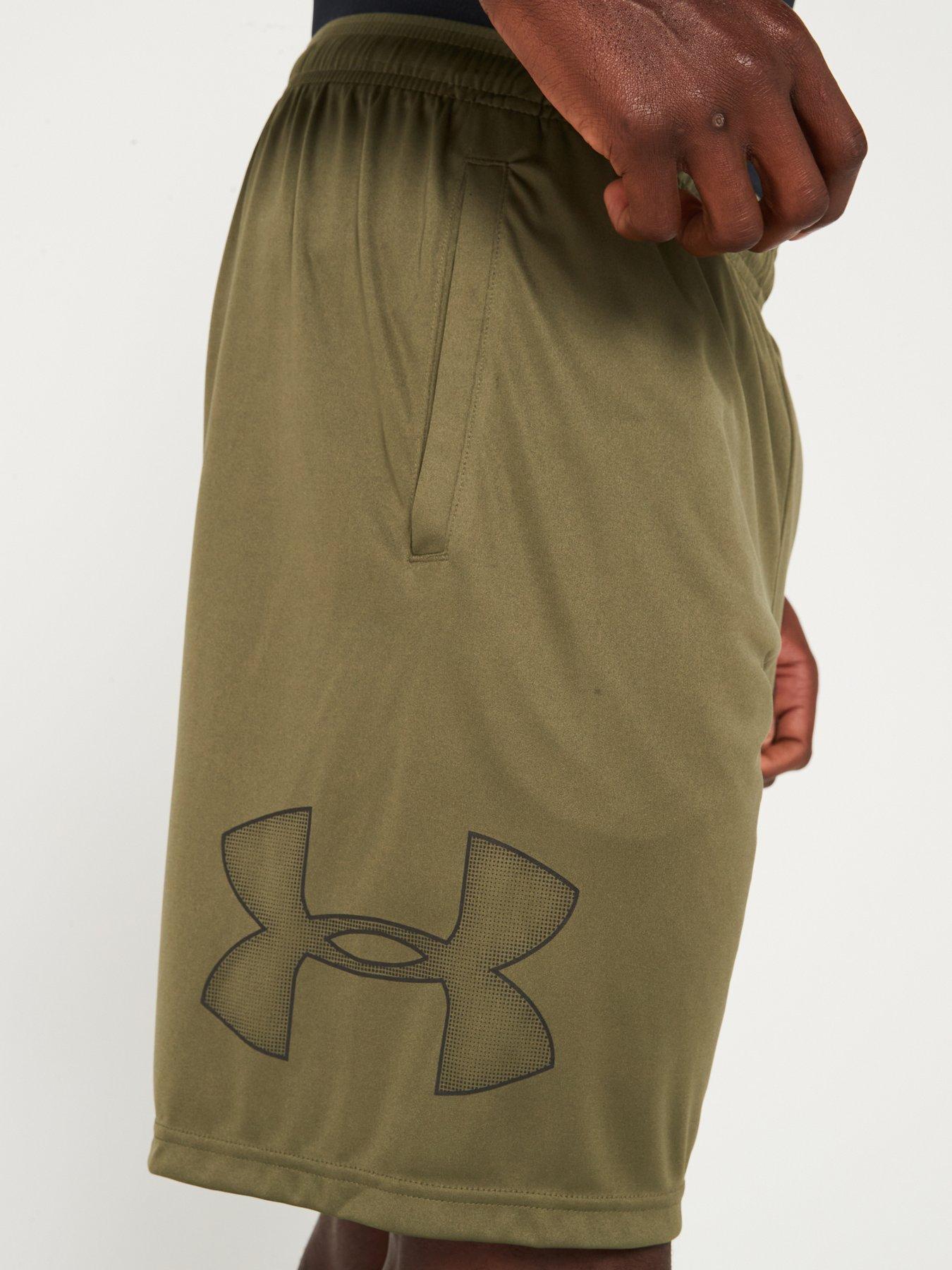 Image 4 of 5 of UNDER ARMOUR Mens Training Tech Graphic Shorts - Khaki