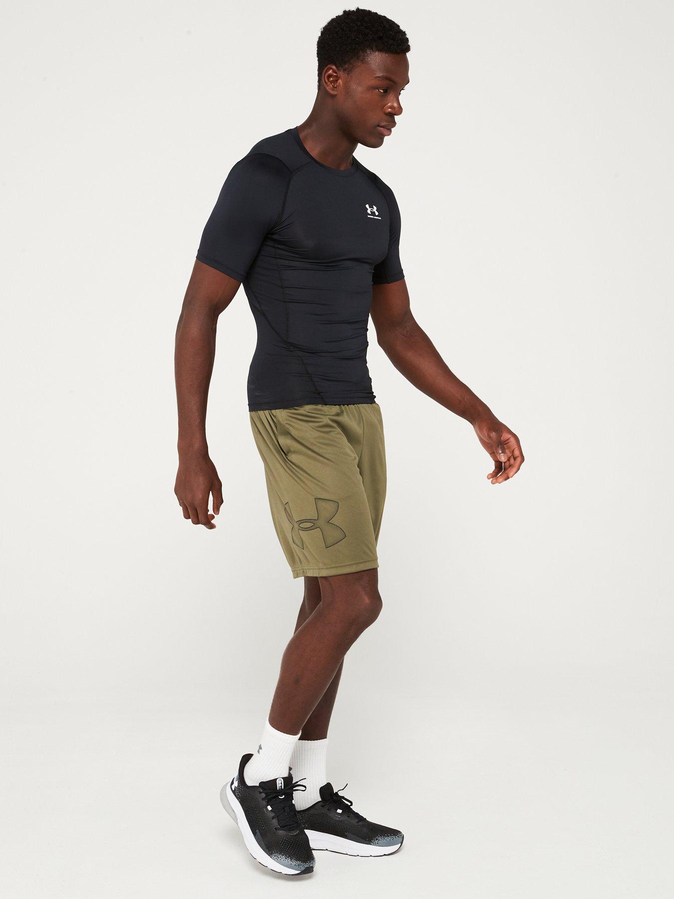 Image 5 of 5 of UNDER ARMOUR Mens Training Tech Graphic Shorts - Khaki