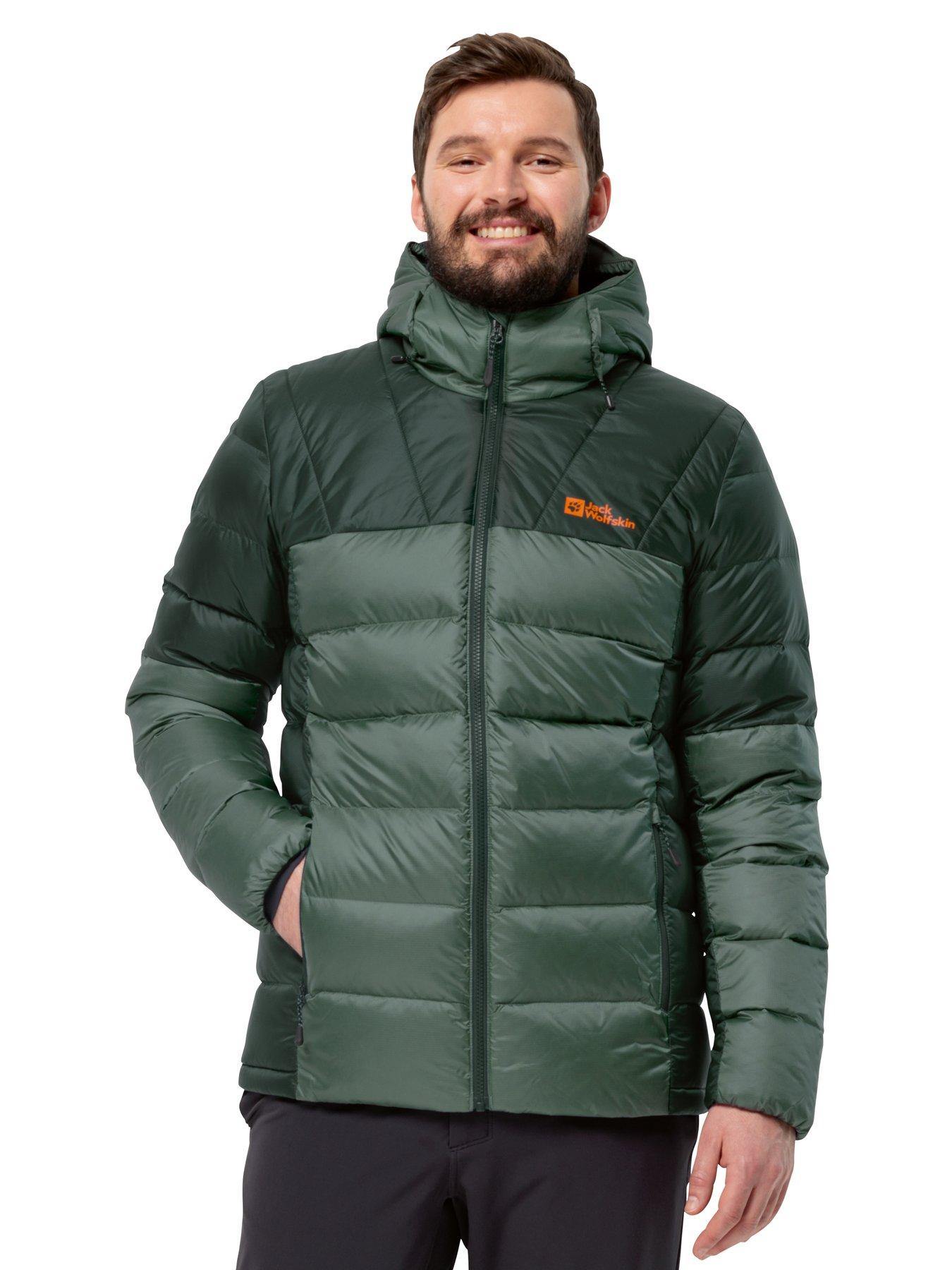 Jack Wolfskin Hebelhorn Insulated Down Jacket - Green | Very.co.uk