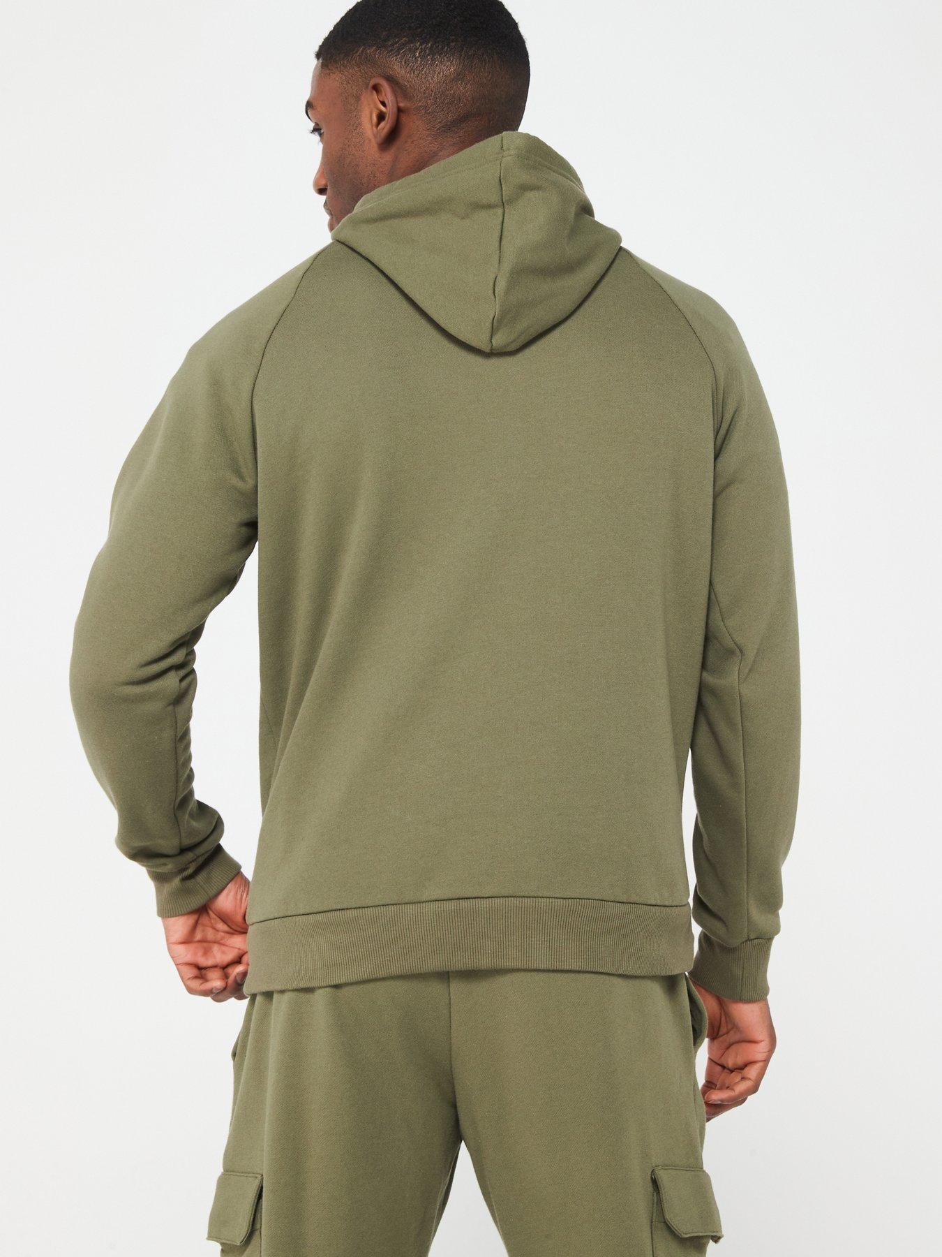 Khaki under deals armour hoodie